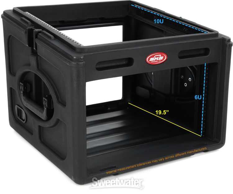 SKB 1SKB-R106 10U x 6U Mixer Rack Case | Sweetwater
