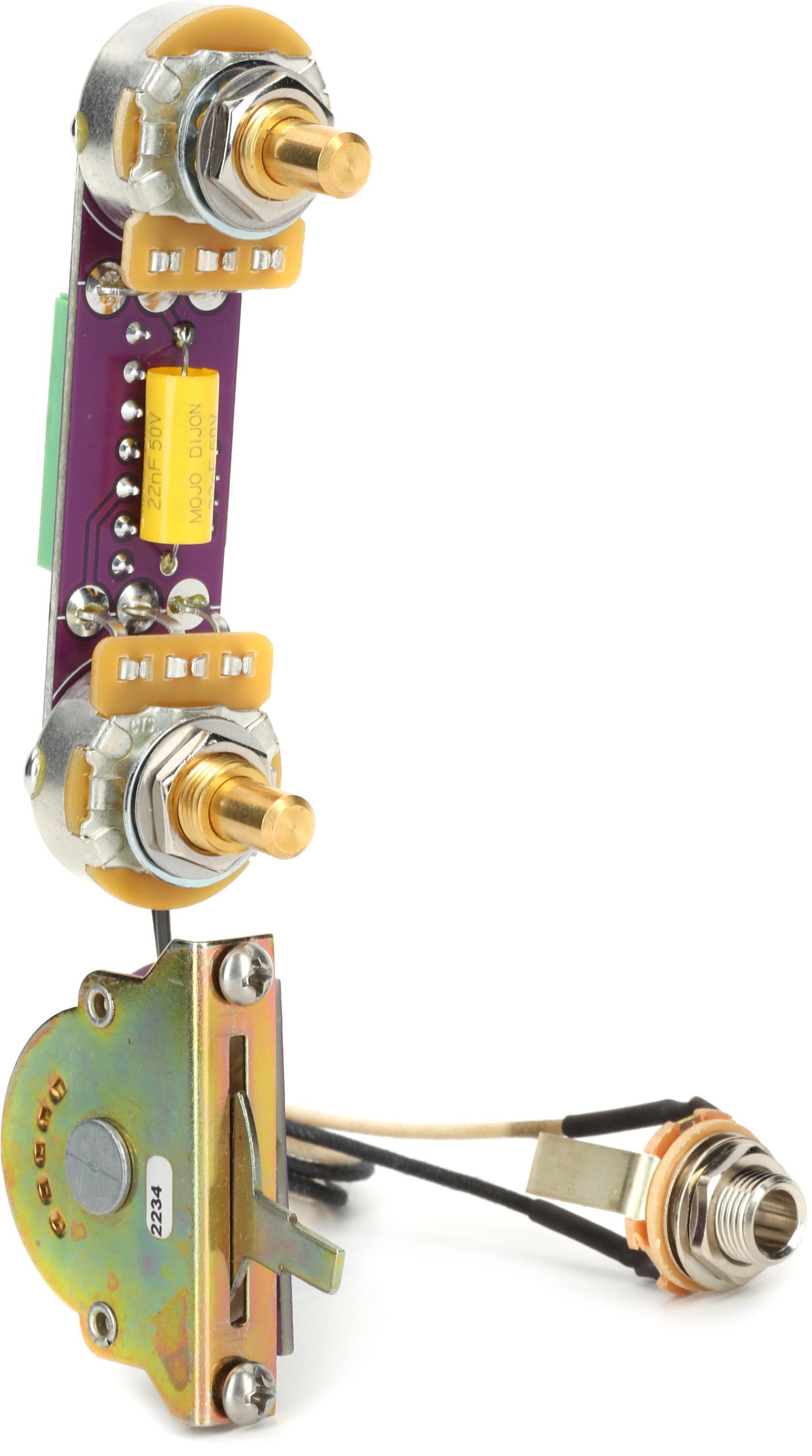 Photo of Mojotone Solderless Convertible Tele 4-way Guitar Wiring Harness - 500k Potentiometers