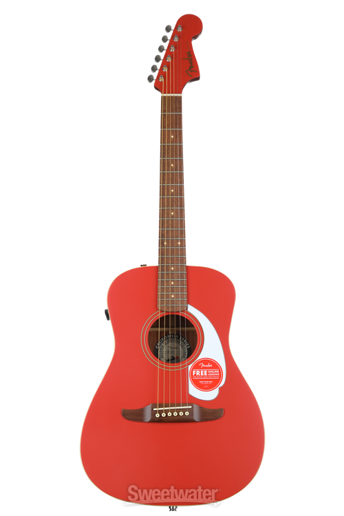 Fender Malibu Player Acoustic-electric Guitar - Fiesta Red