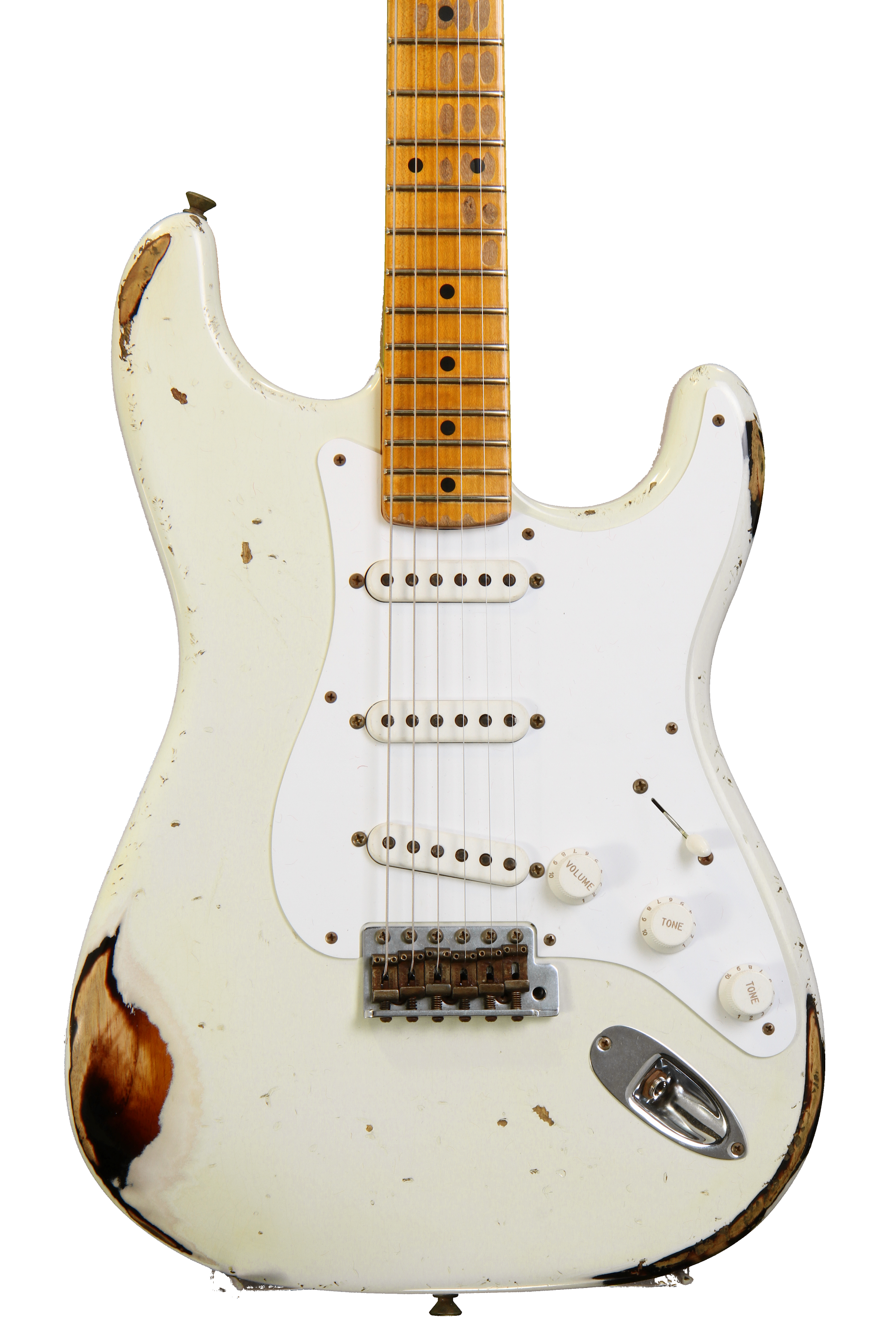 ◆ CustomElectr Relic OlympicWhiteStrato◆ Fender Custom Shop White Lightning Stratocaster Relic