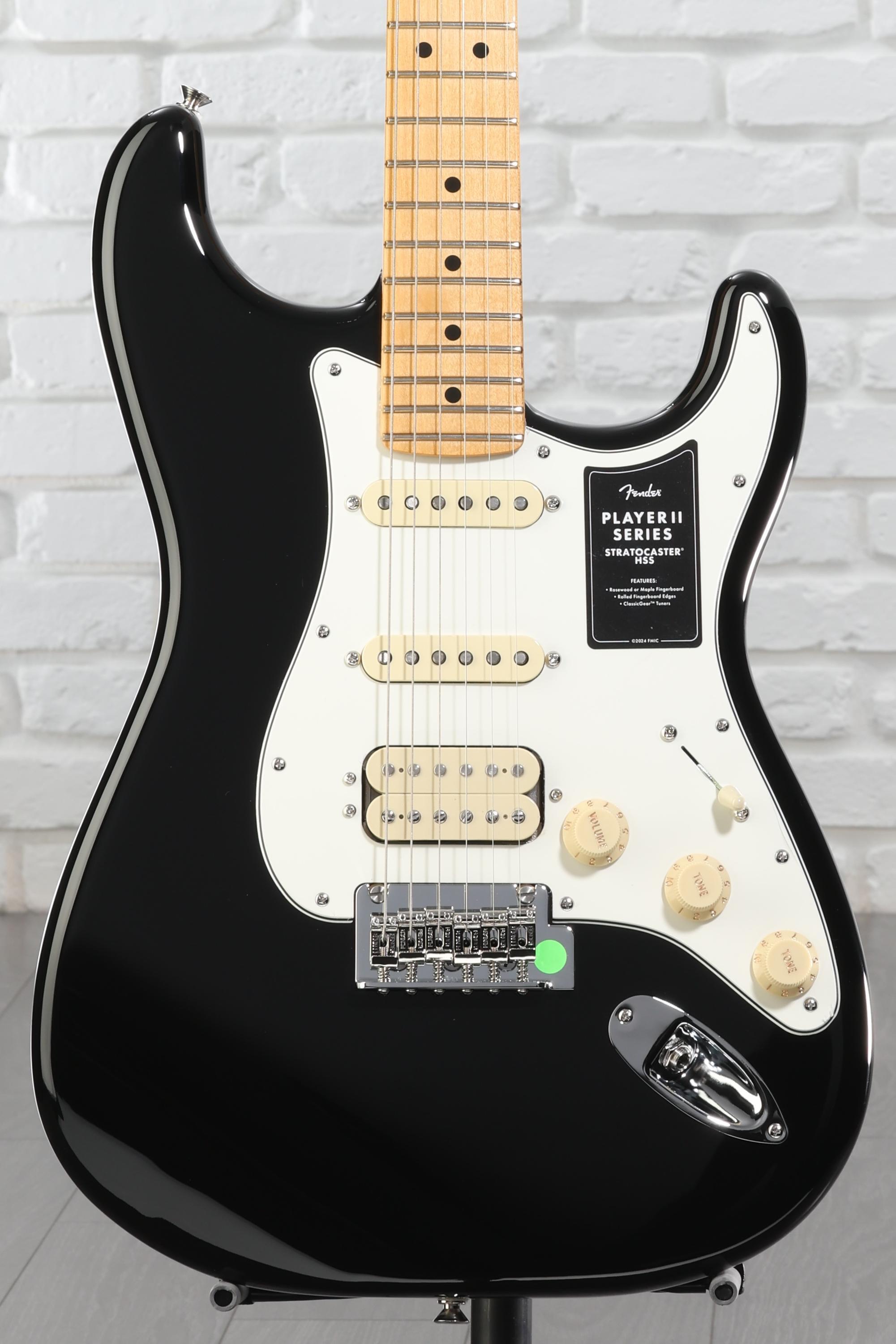 Fender Player II Stratocaster HSS Electric Guitar - Black with