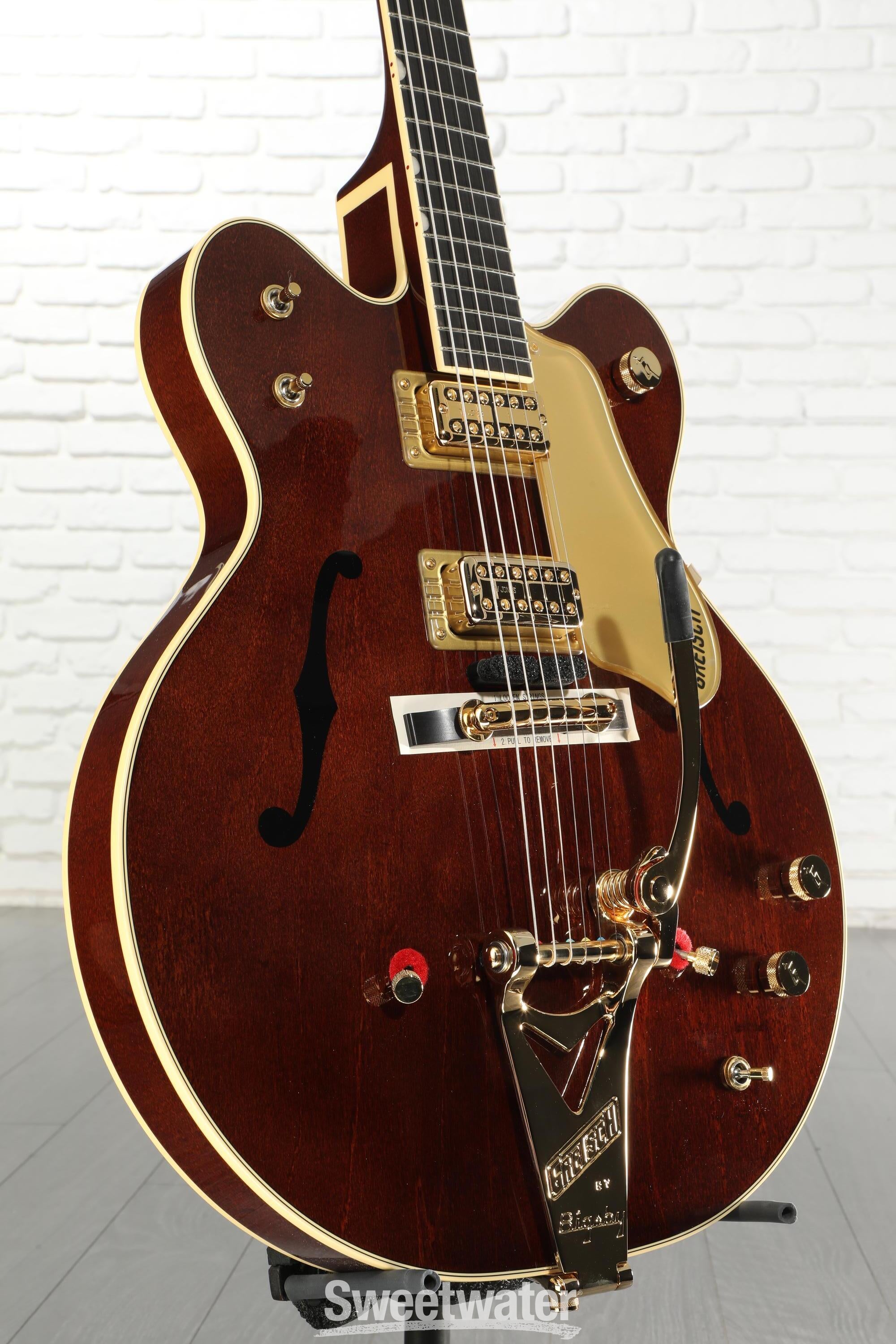 Photo of Gretsch G6122T-62GE Vintage Select Chet Atkins Country Gentleman - Walnut Stain, Bigsby