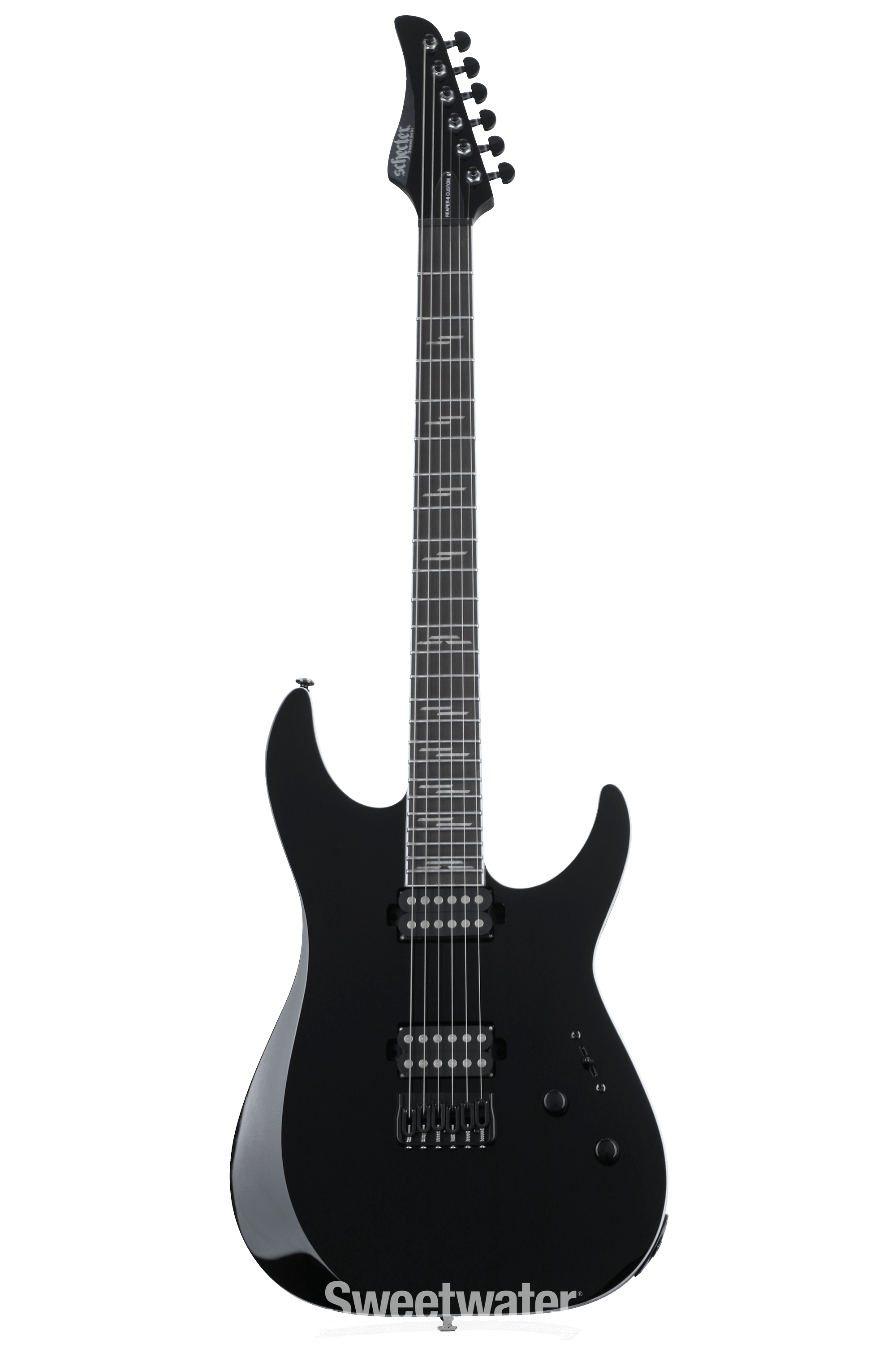 Schecter Reaper-6 Custom Electric Guitar - Gloss Black | Sweetwater