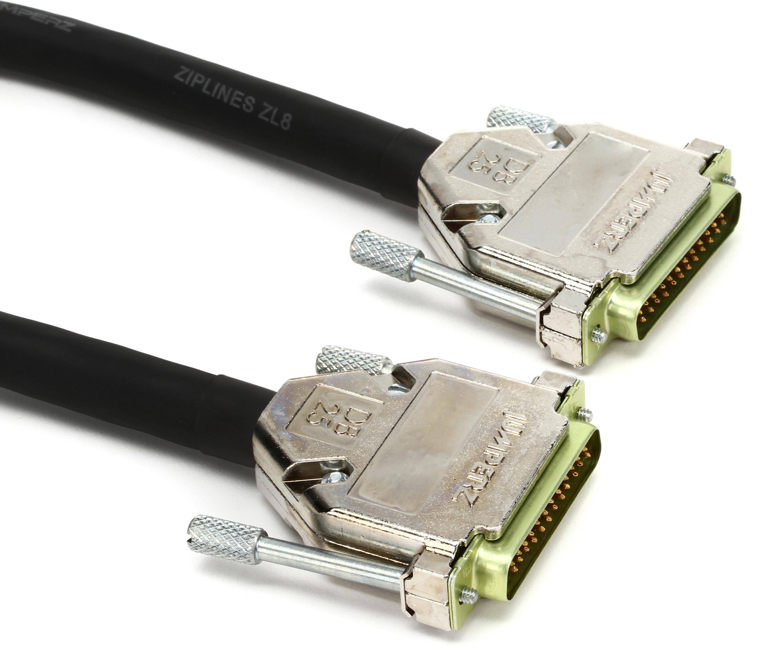 Photo of JUMPERZ JDB25-DB25 ZipLine DB25 to DB25 8-channel Analog Audio Interface Cable - 1.5 foot