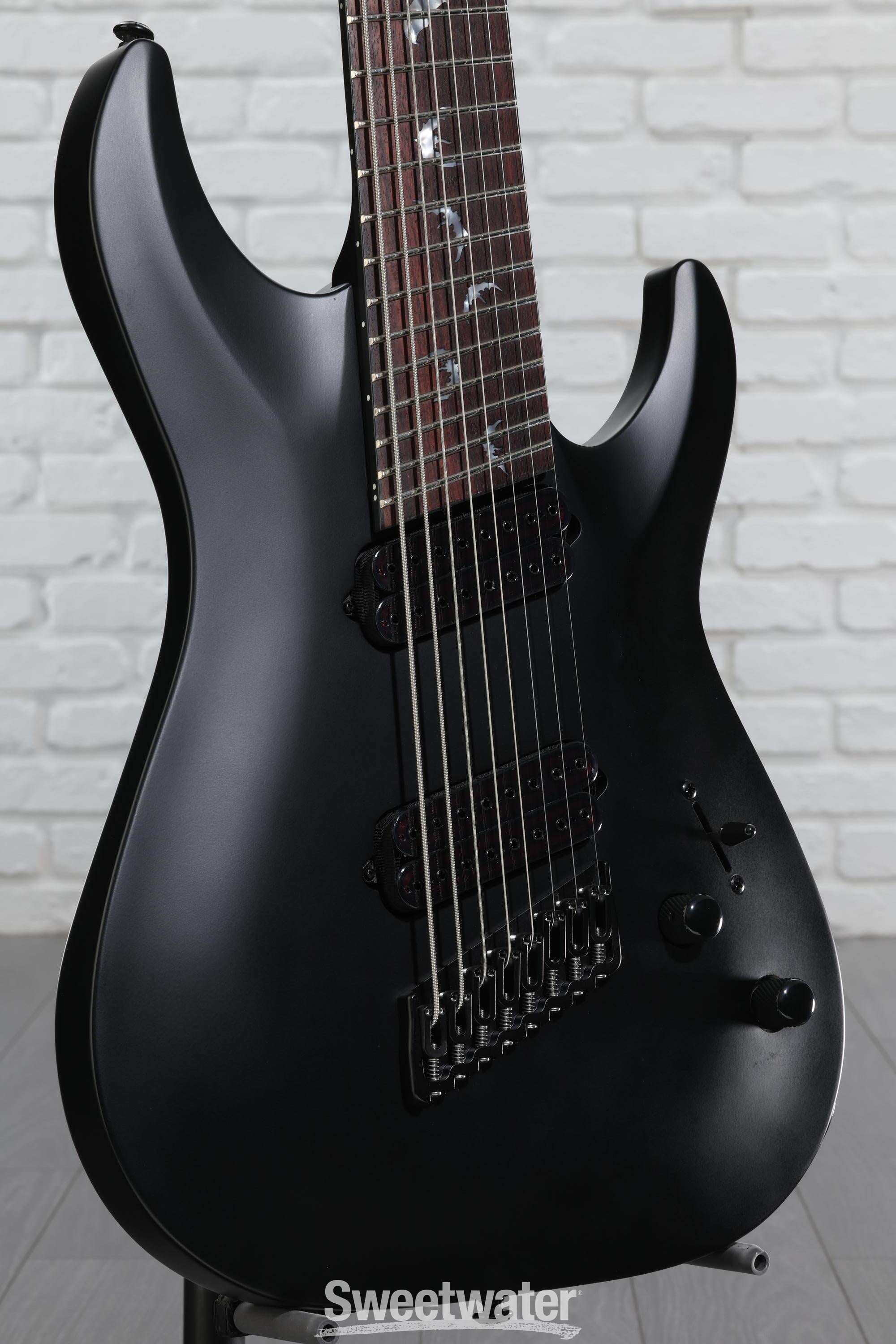 Schecter Damien-8 Multiscale 8-string Electric Guitar - Satin Black