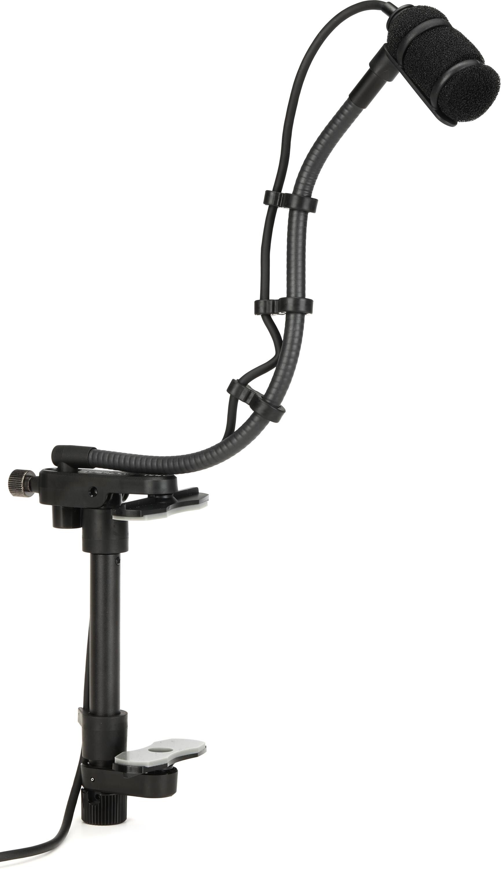 Audio-Technica ATM350GL Cardioid Condenser Instrument Microphone with  Guitar Mounting System