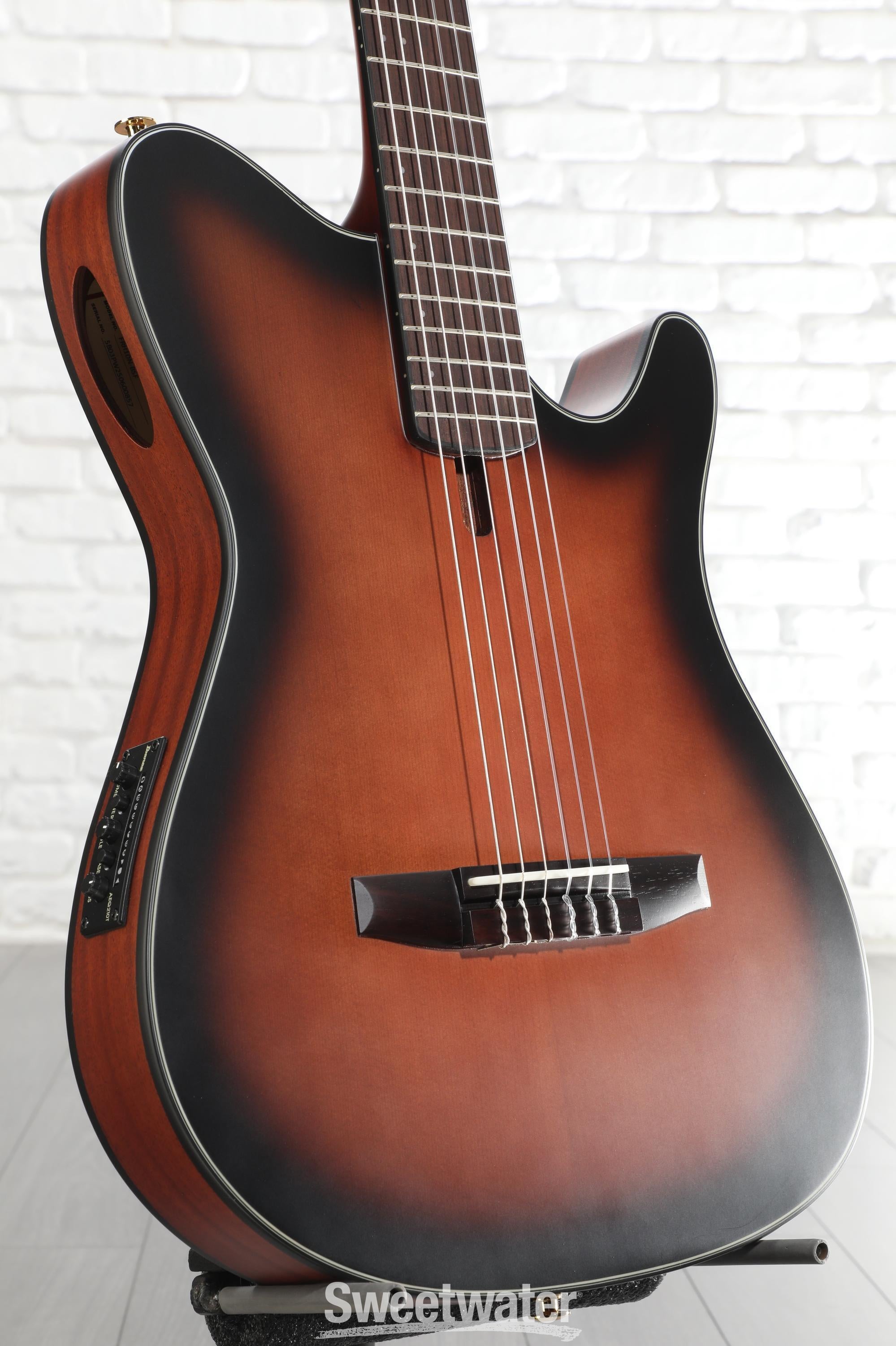 Ibanez FRH10N Thinline Nylon Acoustic-electric Guitar - Brown