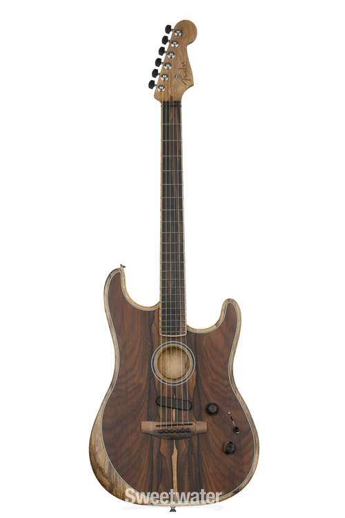 Fender Limited Edition Acoustasonic Stratocaster Acoustic-Electric Guitar - Ziricote | Sweetwater Fender Limited Edition Acoustasonic Stratocaster Acoustic-Electric Guitar - Ziricote | Sweetwater