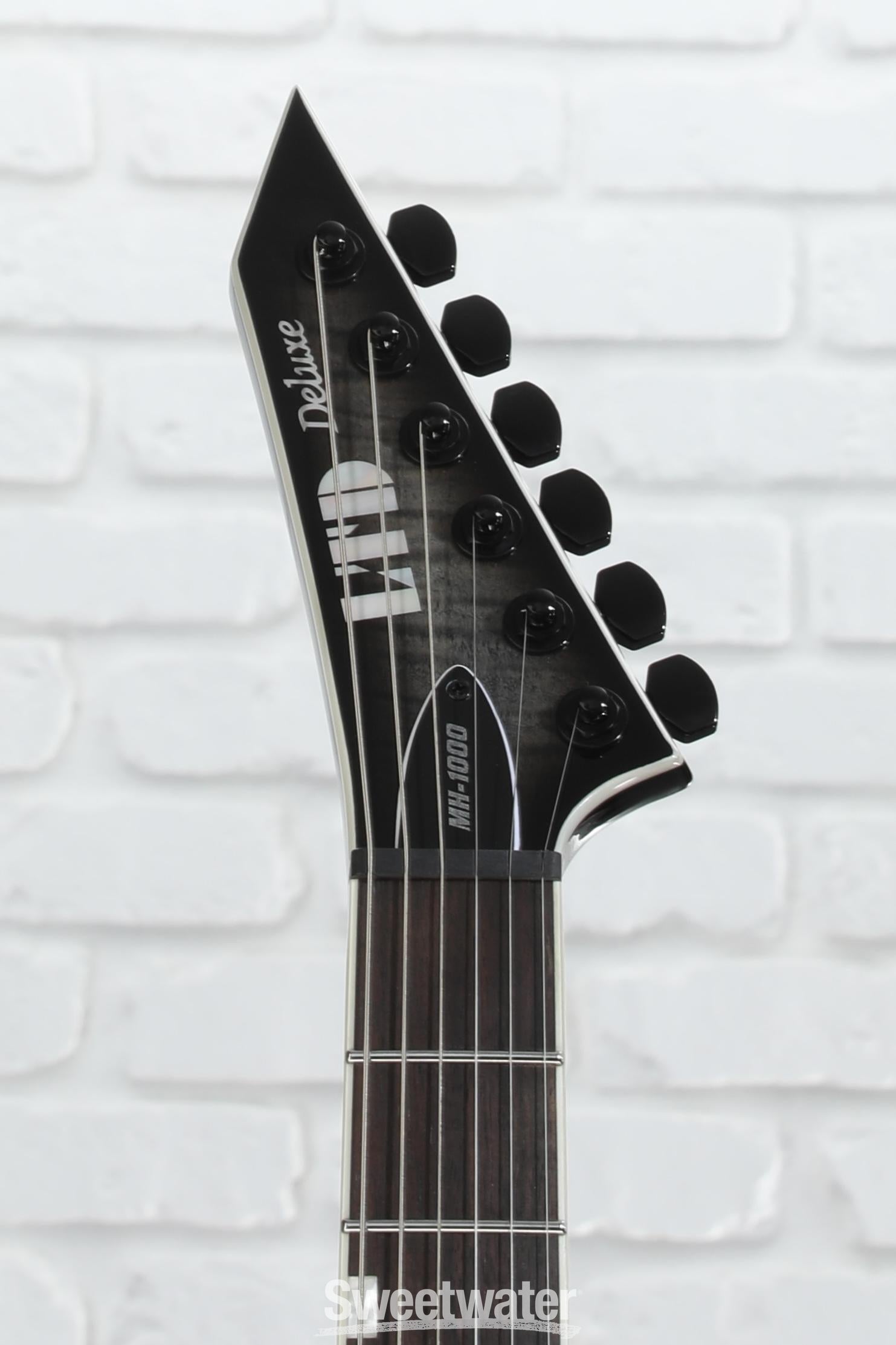 ESP LTD MH-1000 Electric Guitar - Charcoal Burst