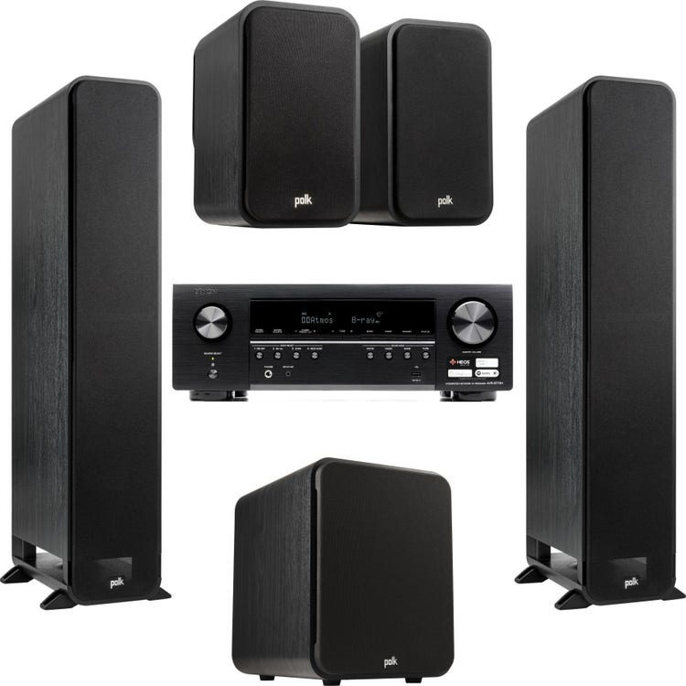 Denon AVR-S770H 75-watt, 8K A/V Receiver and Polk