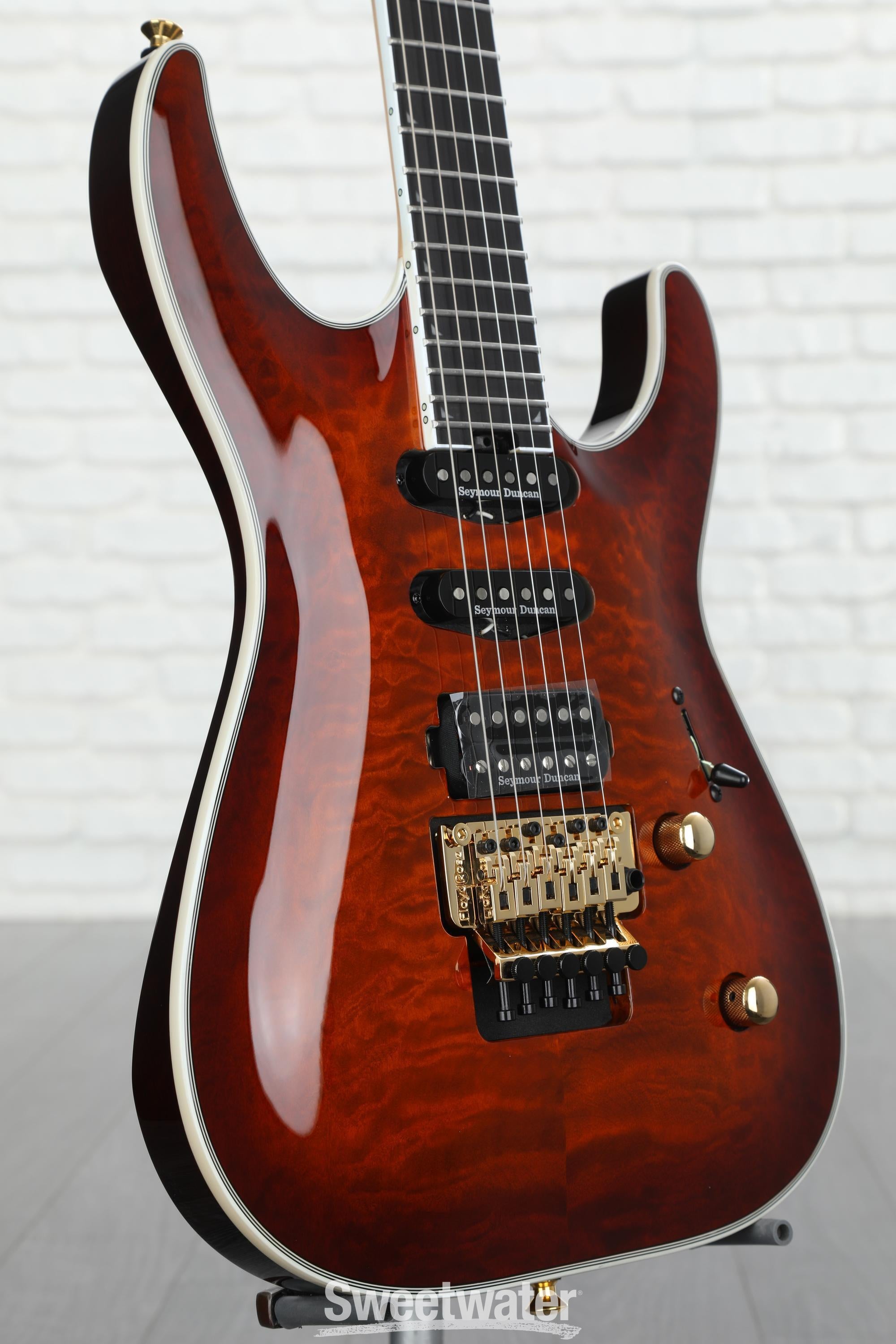 ギター Jackson ProSoloist SLA3Q Amber Tiger Eye 楽天市場】Jackson Pro Pro Plus Series Soloist SLA3Q -Amber