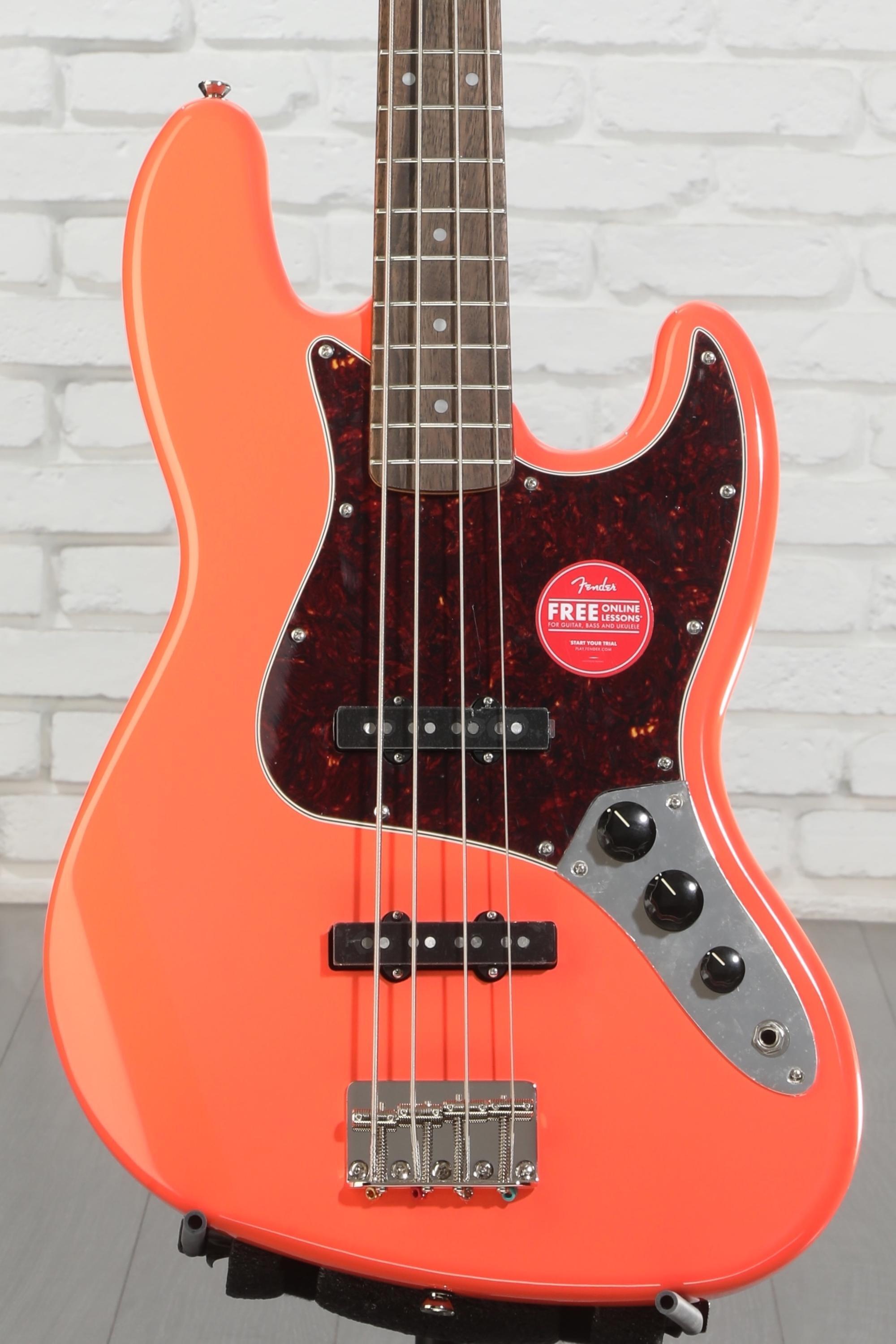 Squier Classic Vibe '60s Jazz Bass - Tahitian Coral | Sweetwater