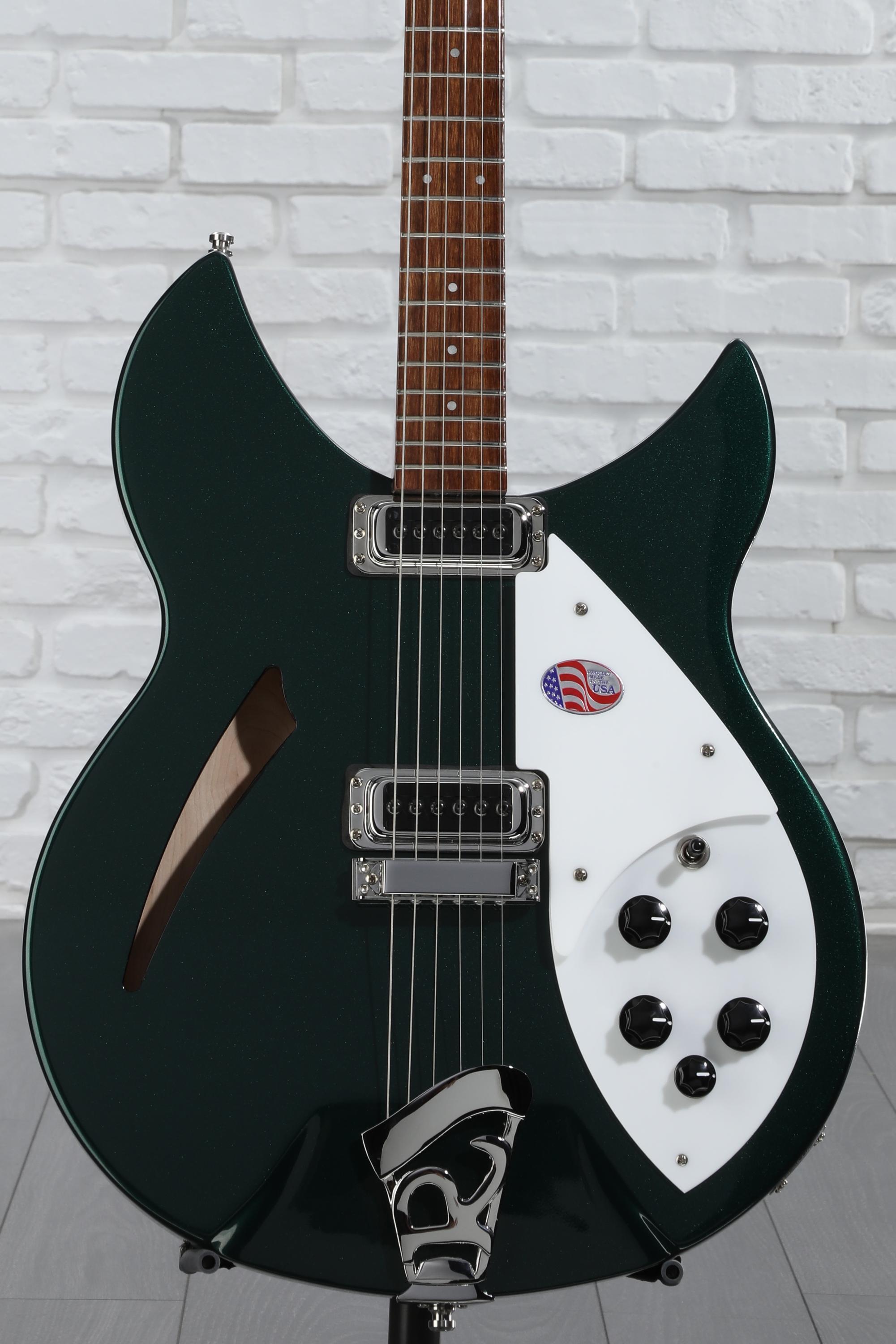 Rickenbacker 330風ギター Platinum Rickenbacker 330 Electric Guitar Jetglo | Guitar Center