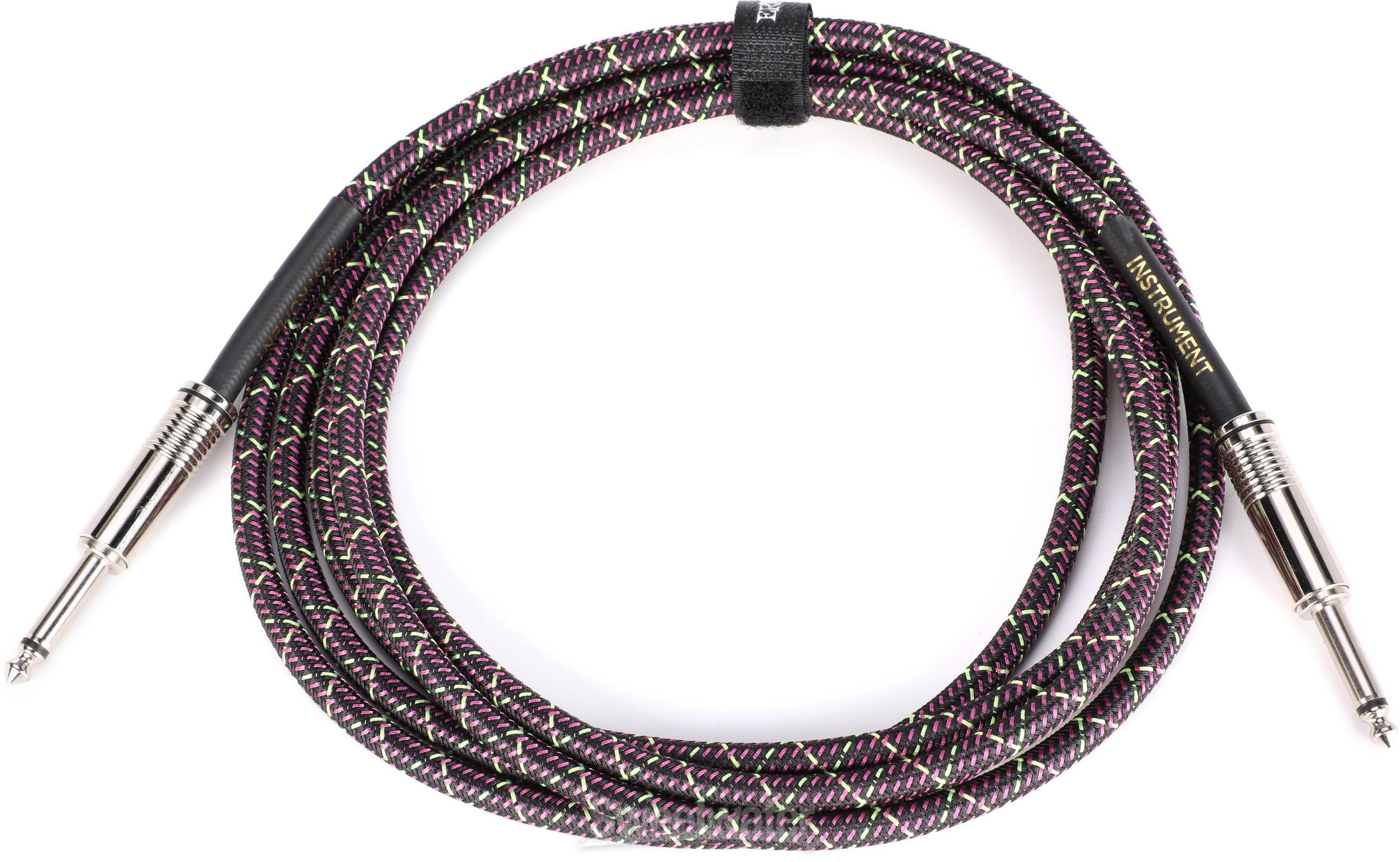Ernie Ball EB6427 Braided Instrument Cable - 10 foot, Purple