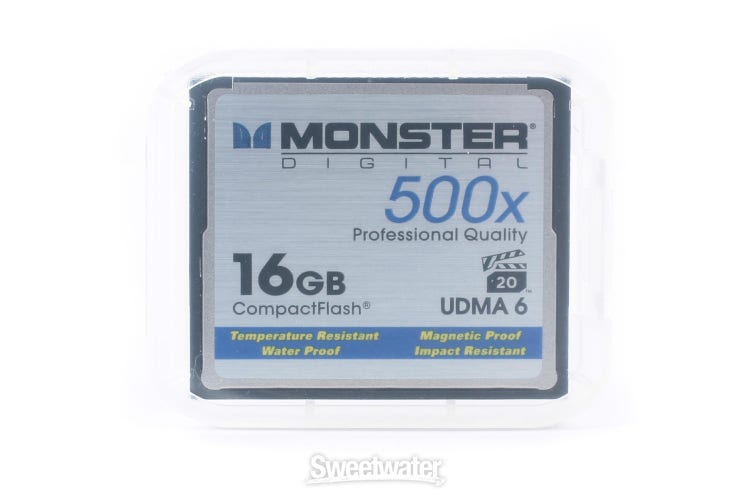 Monster Digital 16GB CompactFlash Card - 16 GB, 500x | Sweetwater