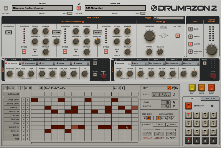 D16 Group Drumazon 2 v2.0.5 1000个预设鼓机插件