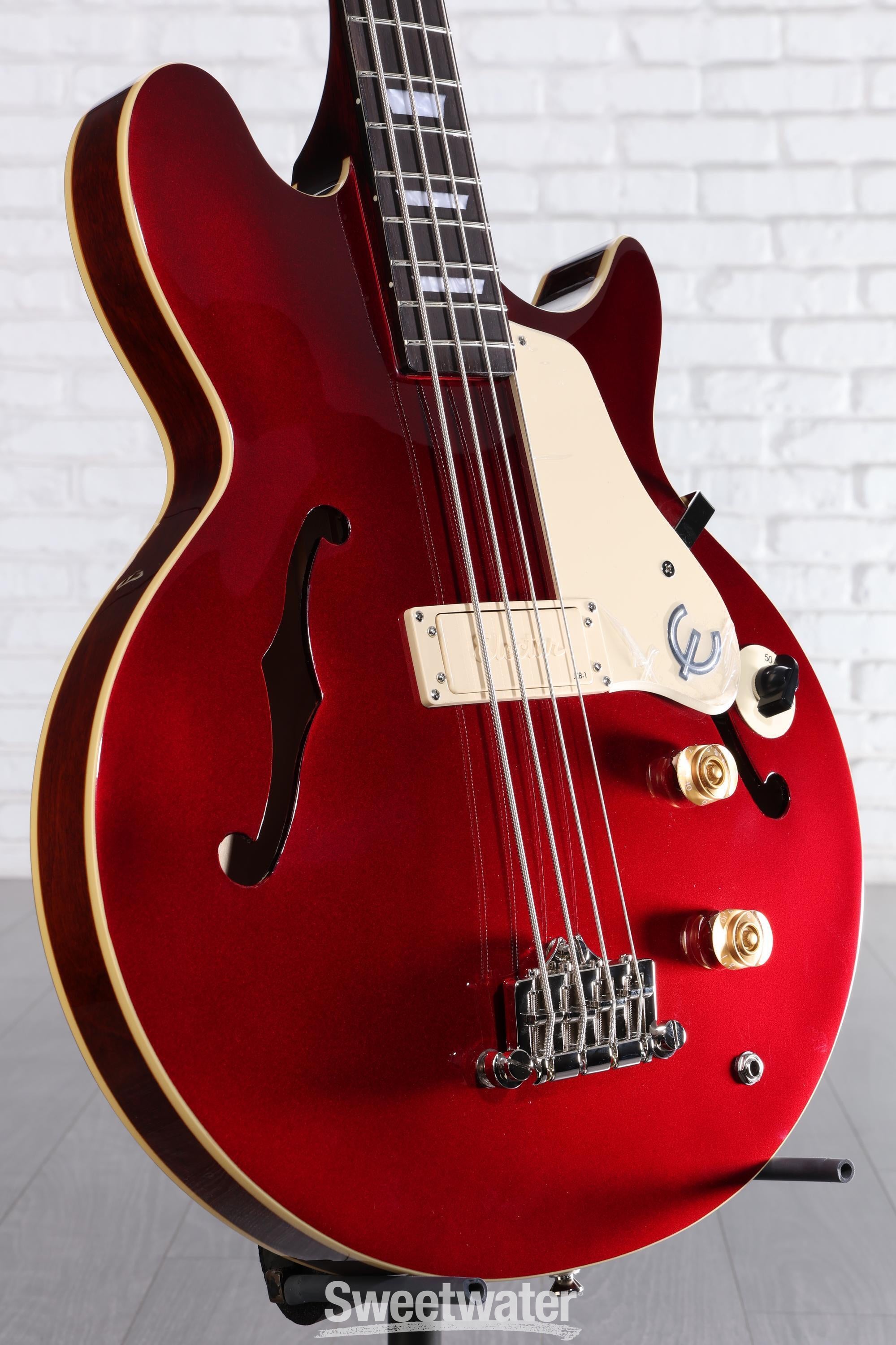 Photo of Epiphone Jack Casady Signature Bass - Sparkling Burgundy