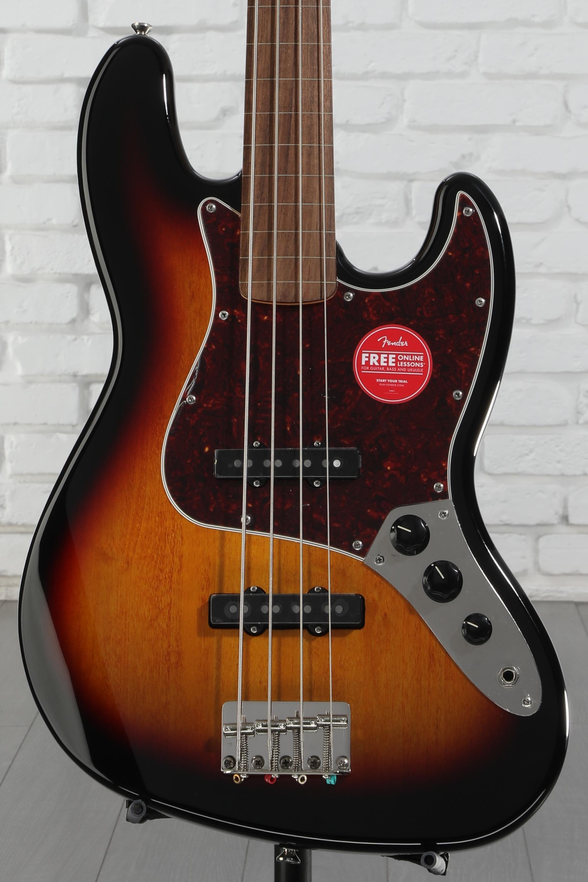 Squier Classic Vibe '60s Fretless Jazz Bass - 3-Tone