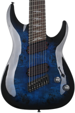Photo of Schecter Omen Elite-8 Multiscale 8-string Electric Guitar - See Through Blue Burst