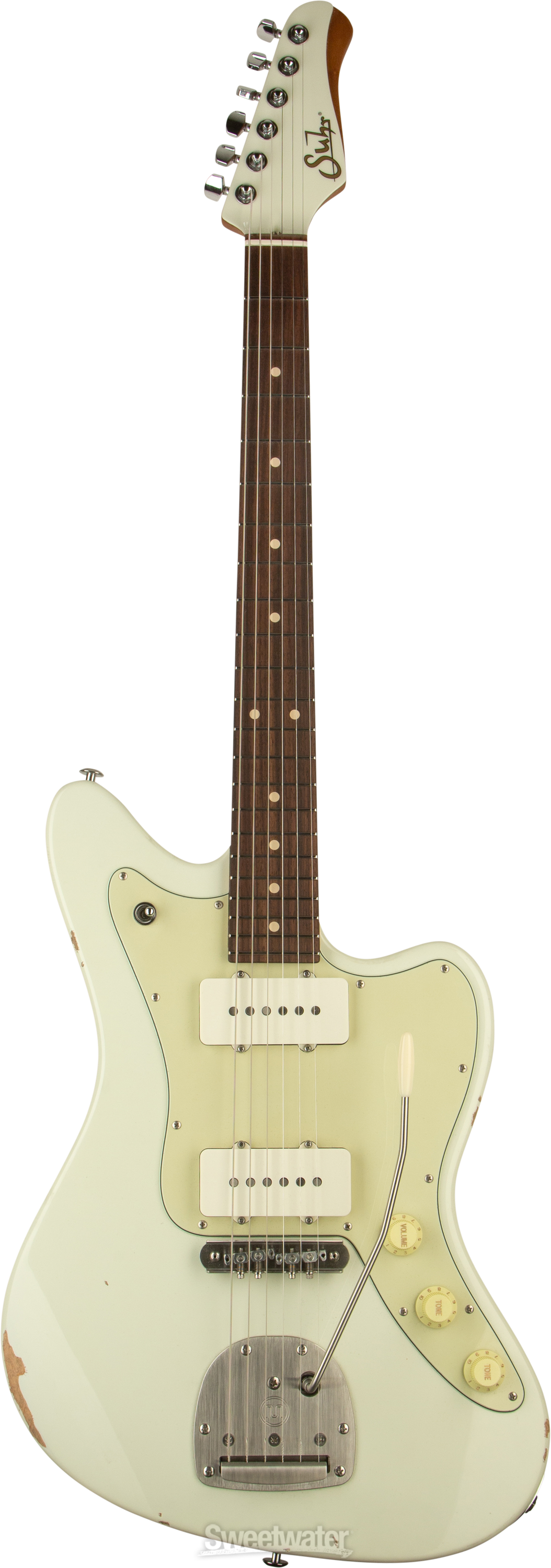 Suhr Classic JM Antique Electric Guitar - Olympic White