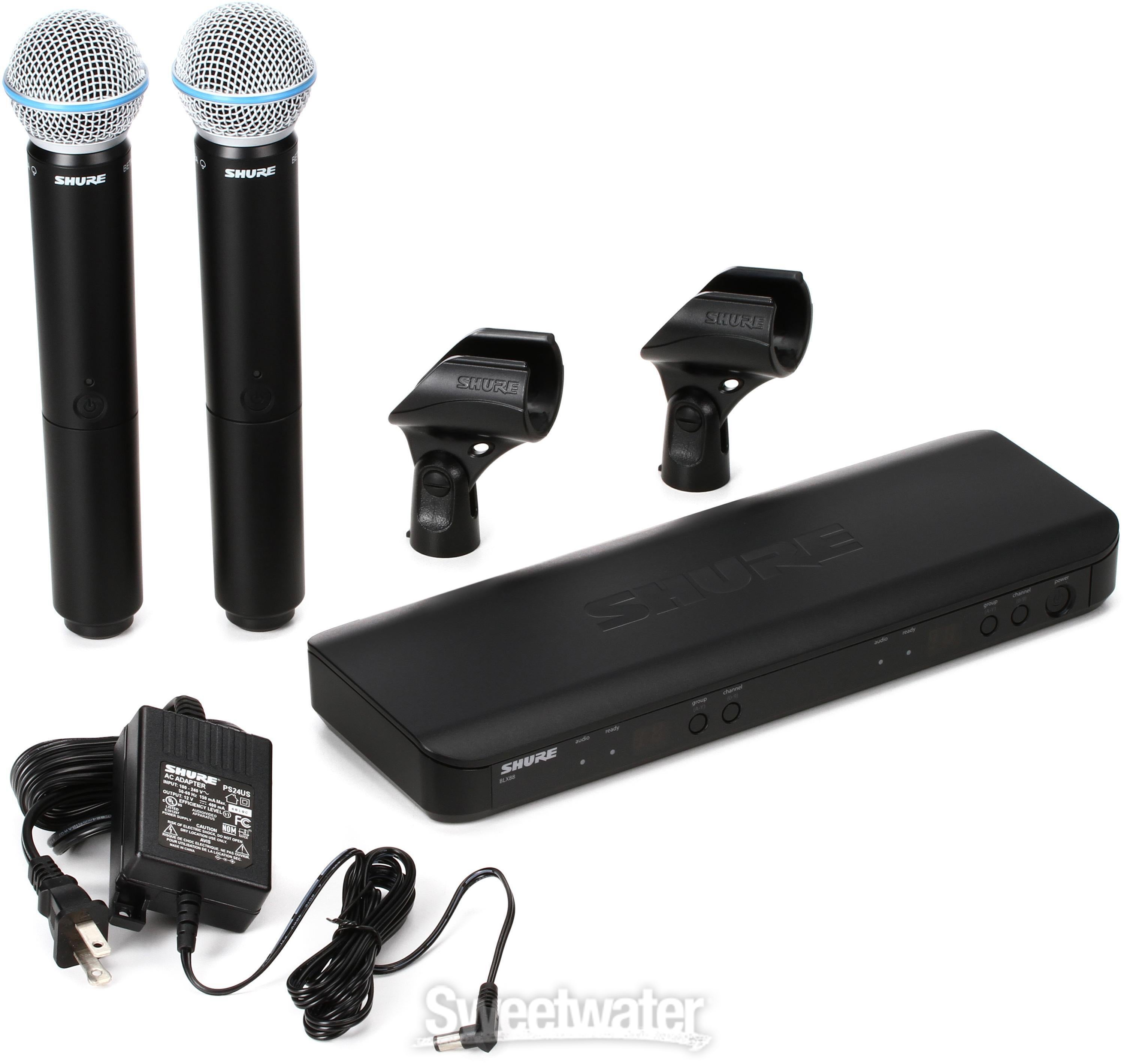 SHURE BLX288/B58 : BLXシリーズ / BETA58 Amazon.com: Shure BLX288/B58 Wireless Microphone System - 14