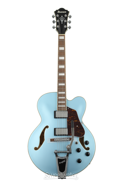 Ibanez Artcore AFS75T - Steel Blue Flat | Sweetwater