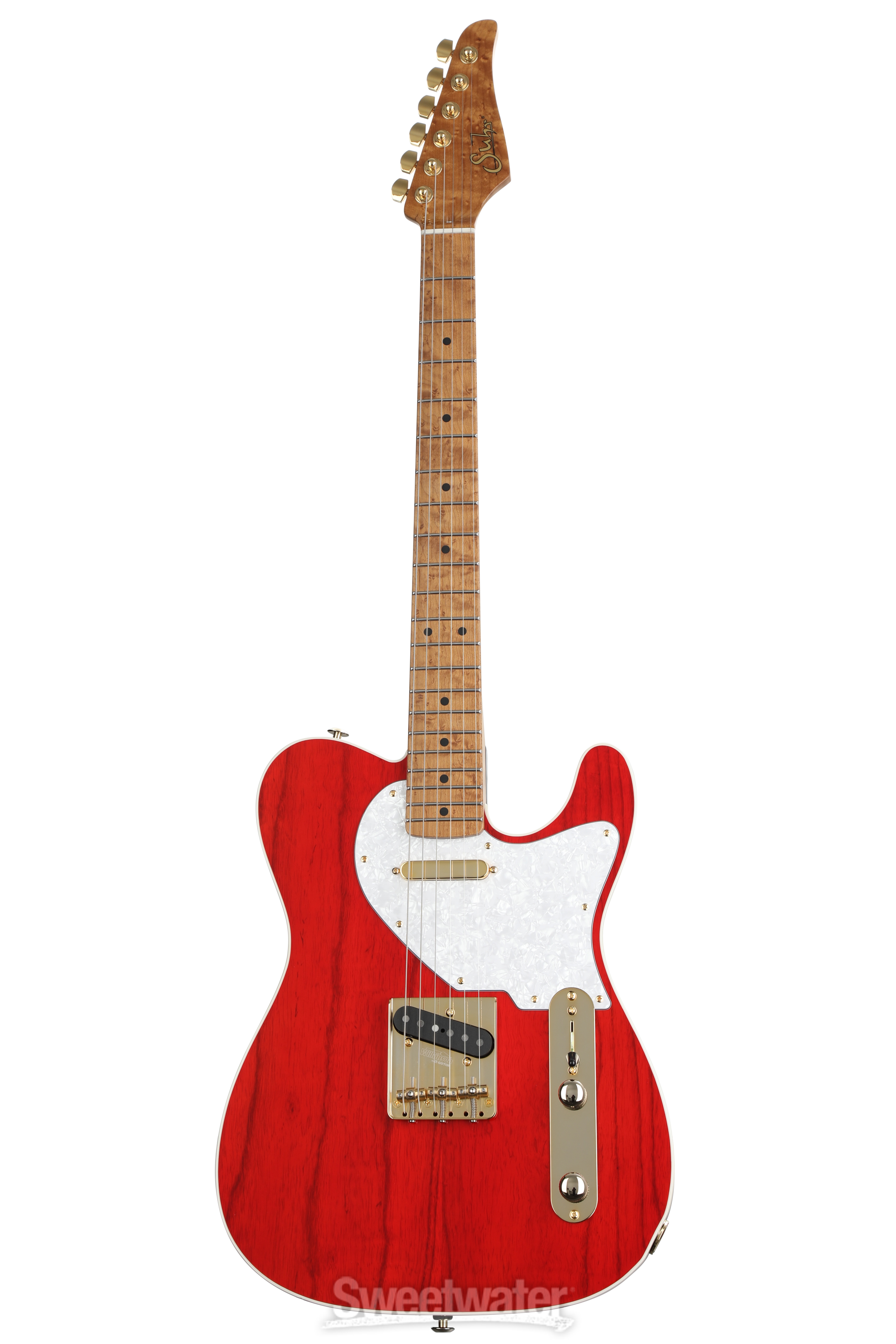 Suhr Custom Standard T Electric Guitar - Trans Red | Sweetwater