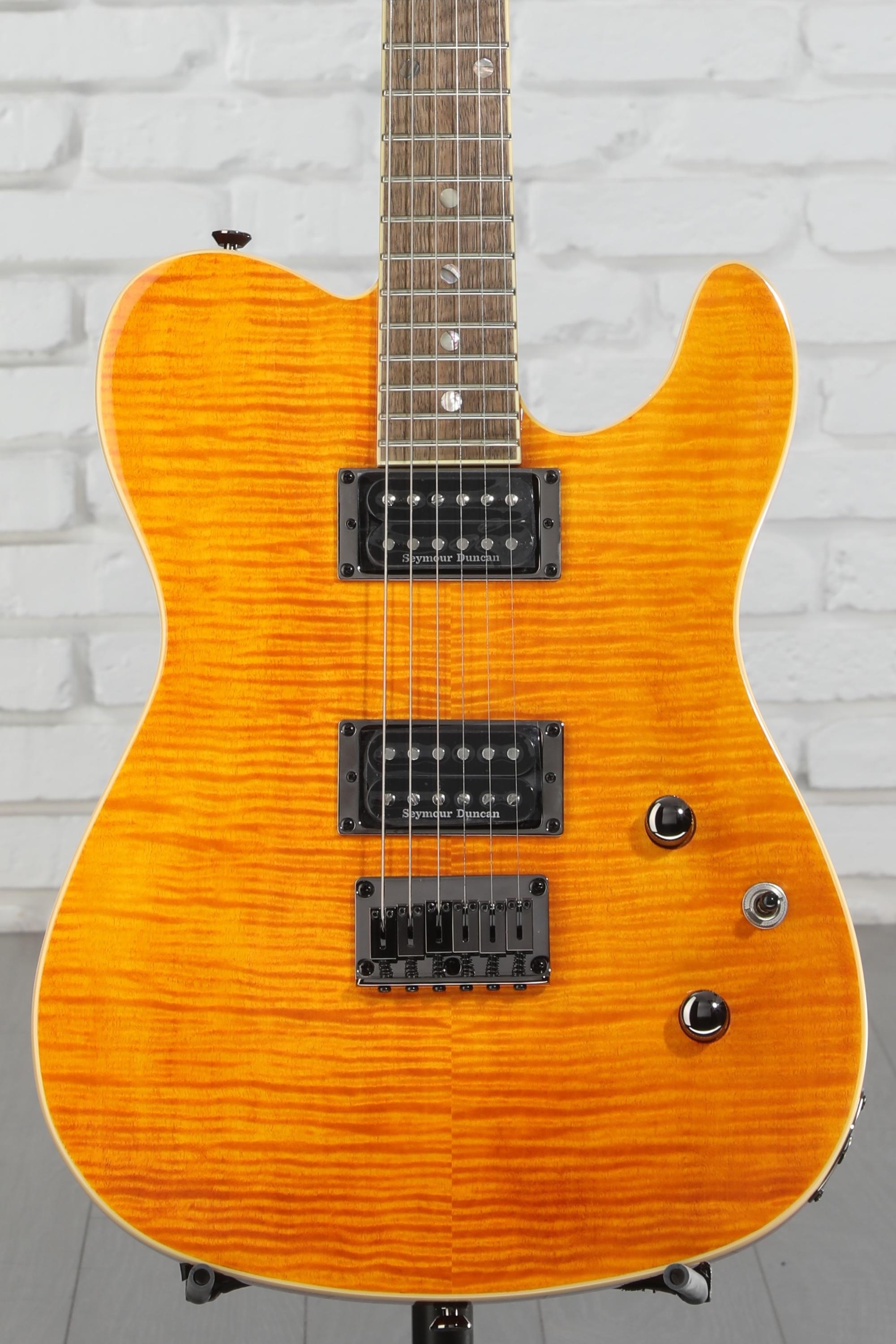 Fender Custom Telecaster FMT HH アンバー Fender Special Edition Custom Telecaster FMT HH - Amber