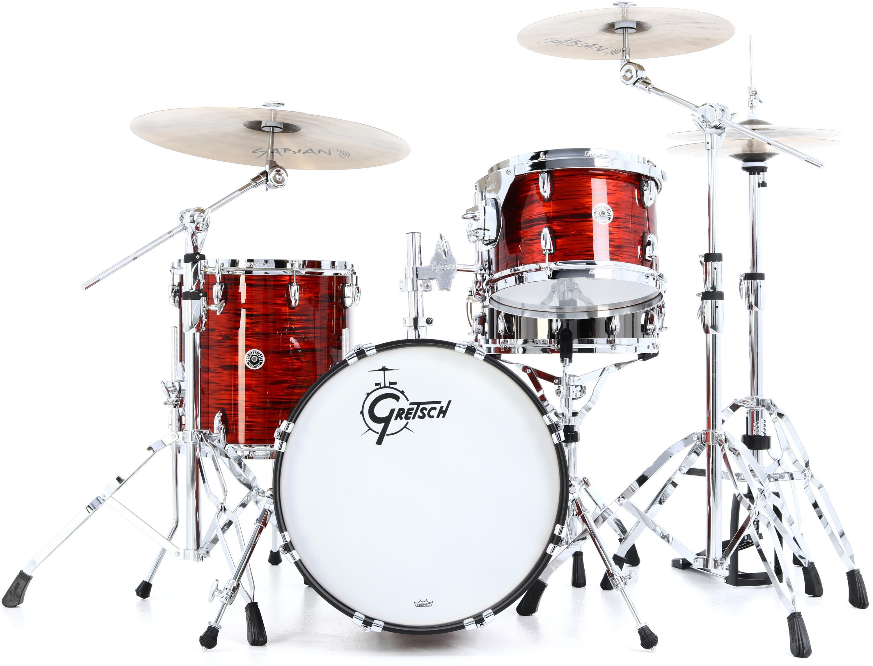 Photo of Gretsch Drums Brooklyn 3-piece Shell Pack - Orange Oyster