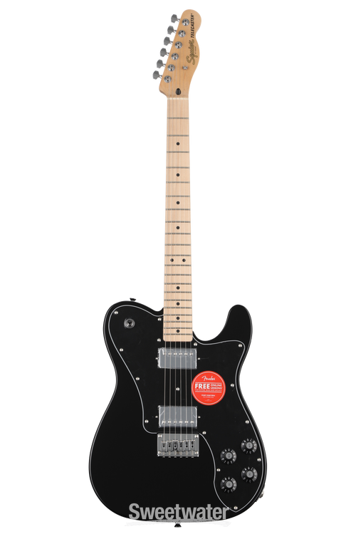 Squier Affinity Series Telecaster Deluxe Electric Guitar - Black with Maple  Fingerboard