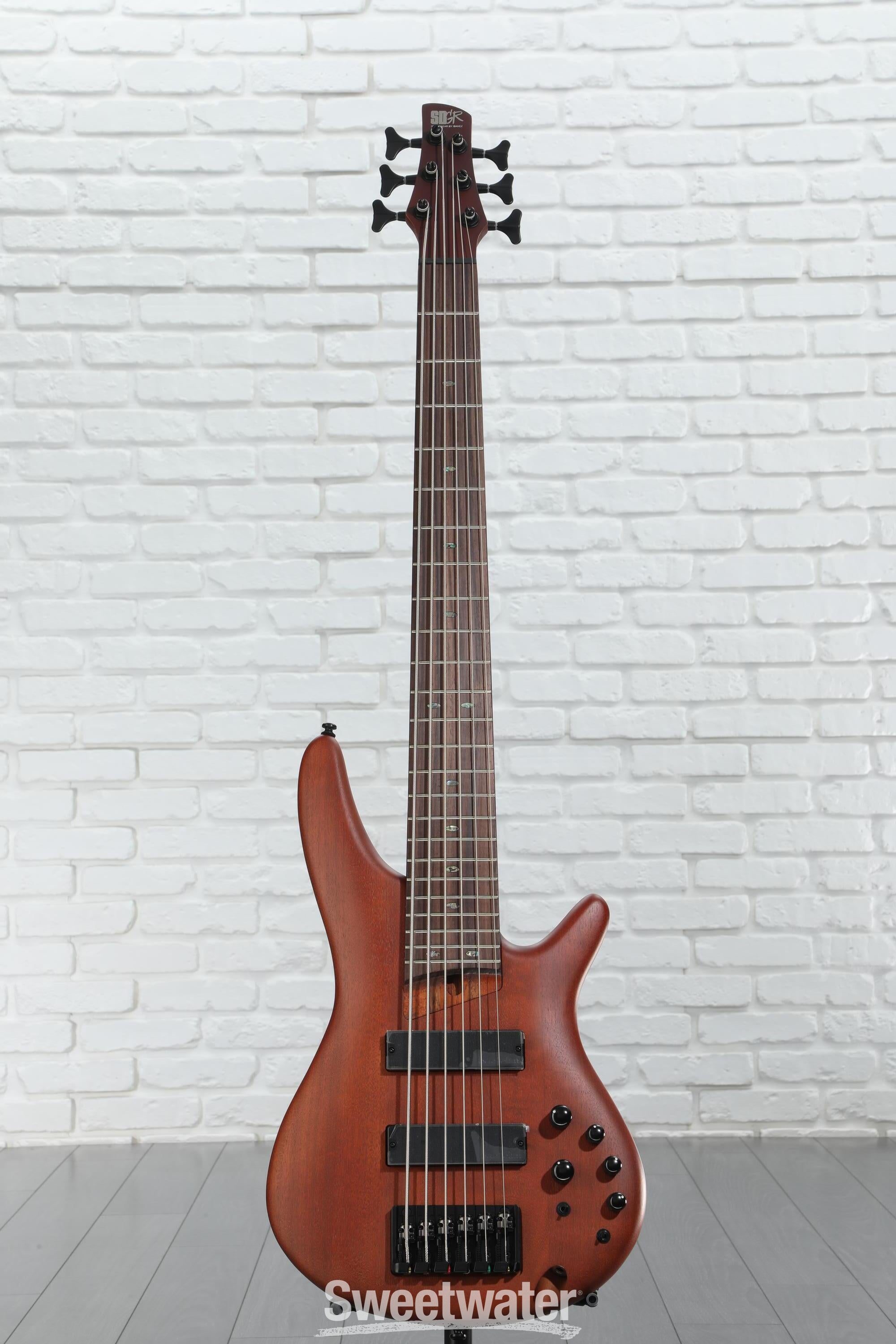 IBANEZ (アイバニーズ) SDGR 6弦エレキベース SR506E Ibanez SR506E Bass Guitar - Brown Mahogany | Sweetwater