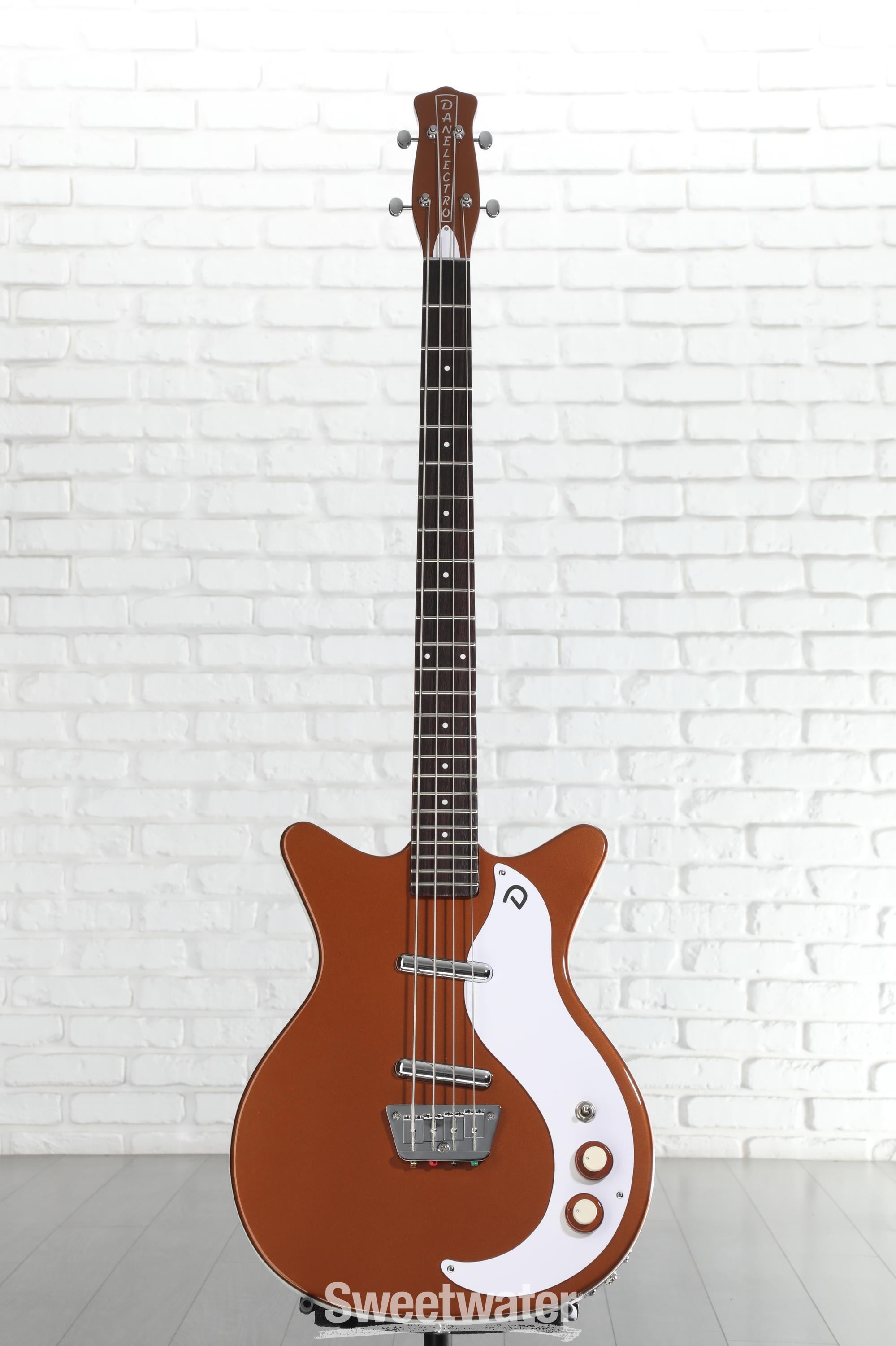 Danelectro '59DC Short Scale Bass Guitar - Copper | Sweetwater