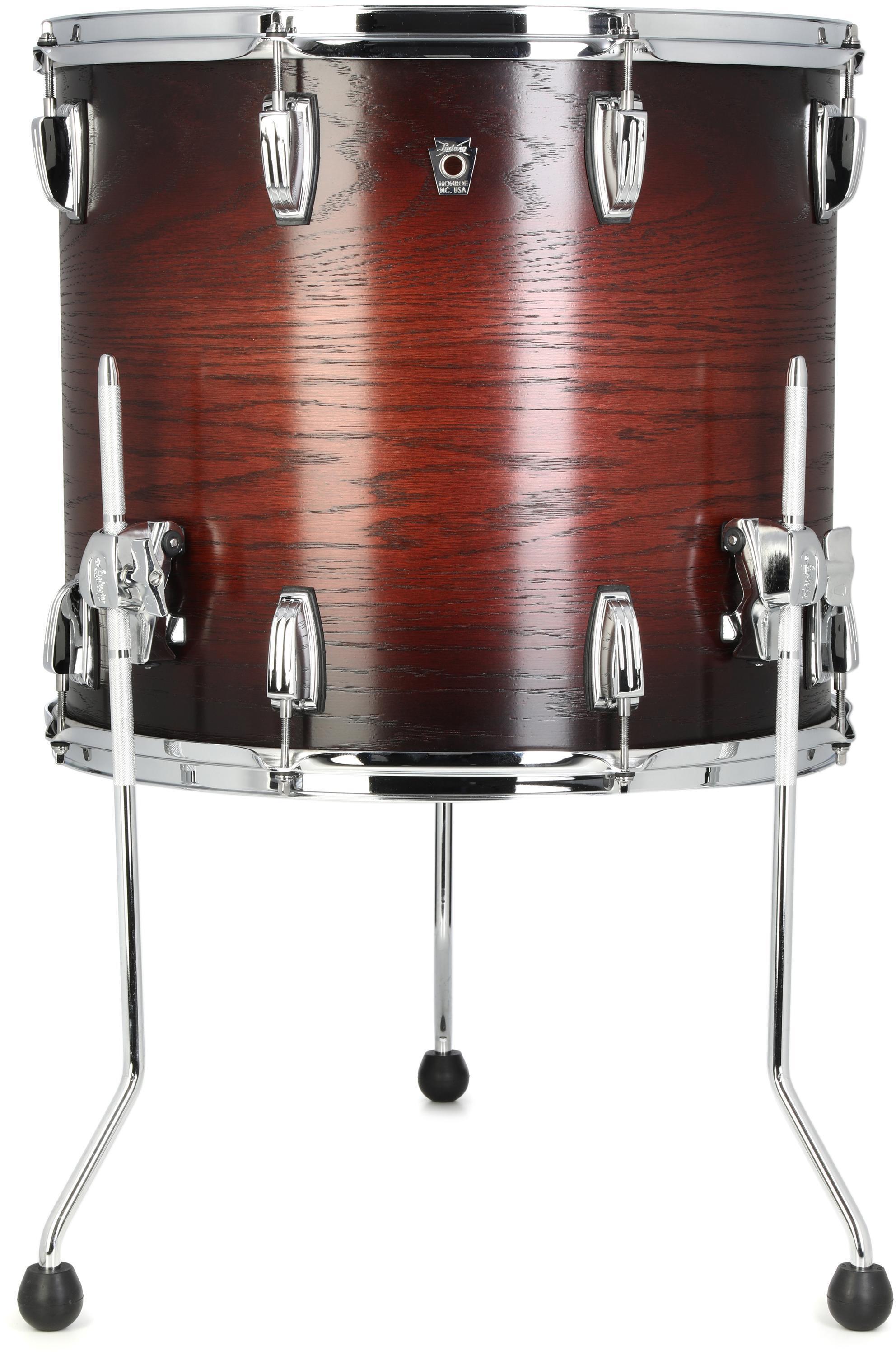 Ludwig Maple 18×16 Floor Tom + ファイバーケース Ludwig Classic Oak Floor Tom - 16 inches x 18 inches, Brown