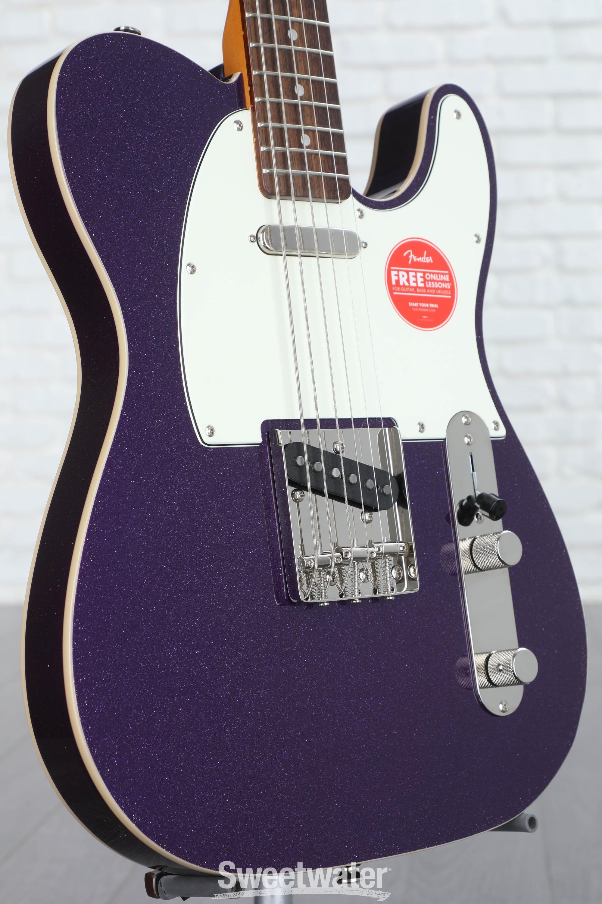 Squier classic deals vibe telecaster purple