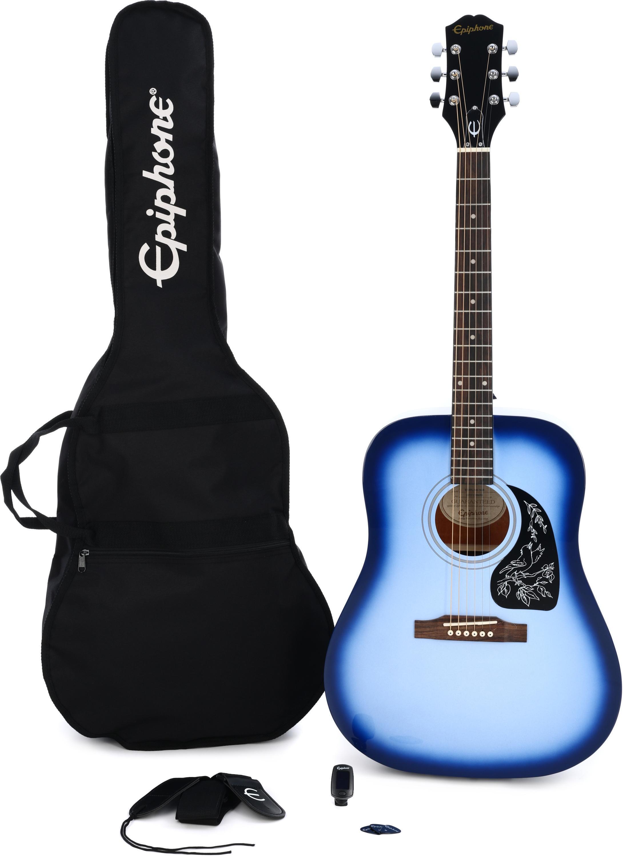 Epiphone Starling Acoustic Guitar Starter Pack - Starlight Blue