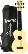Product Image - This Item - Kala The Waterman Soprano Ukulele - Starlight Yellow, Glow in the Dark