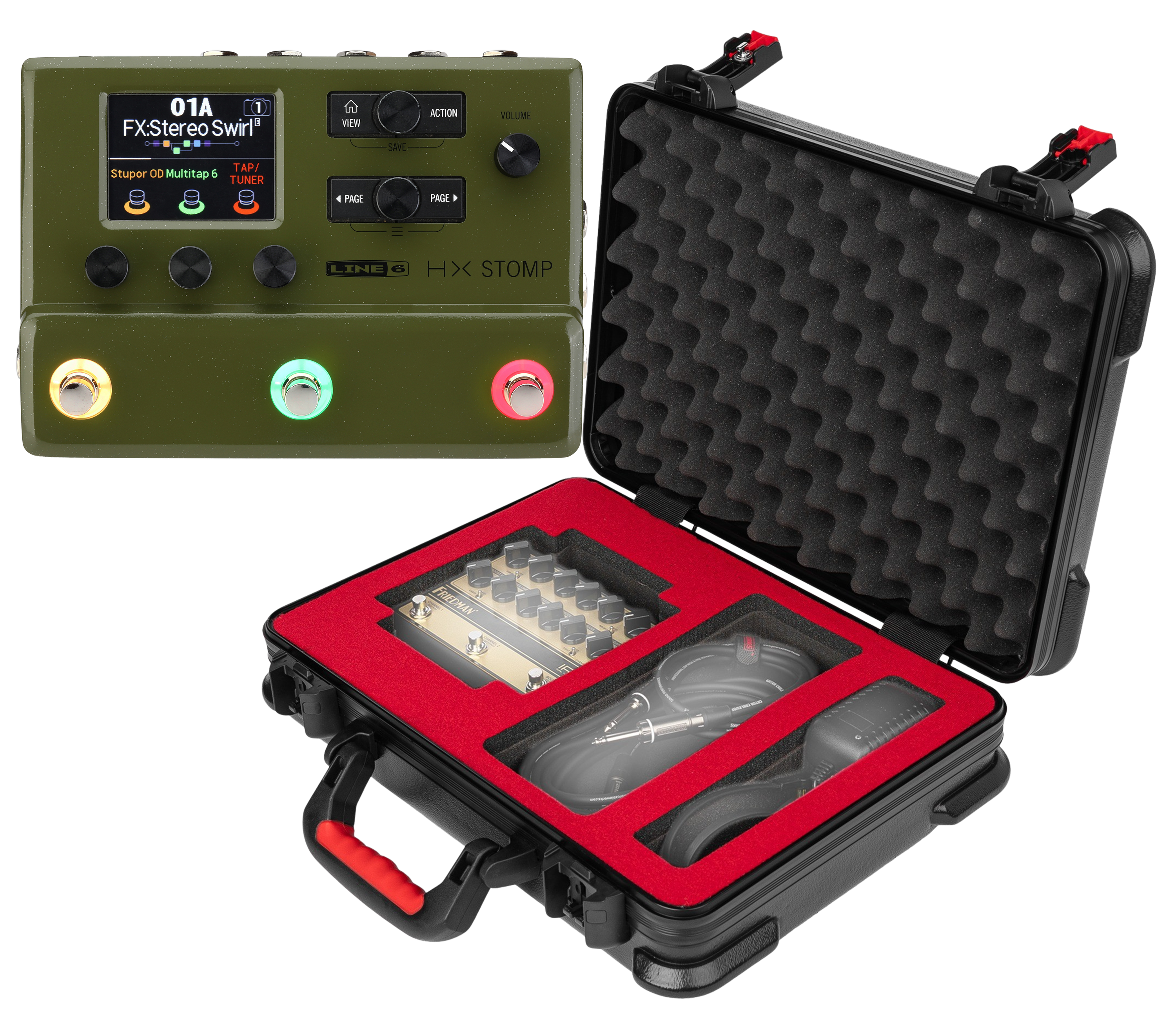 Line 6 HX Stomp Guitar Multi-effects Floor Processor with