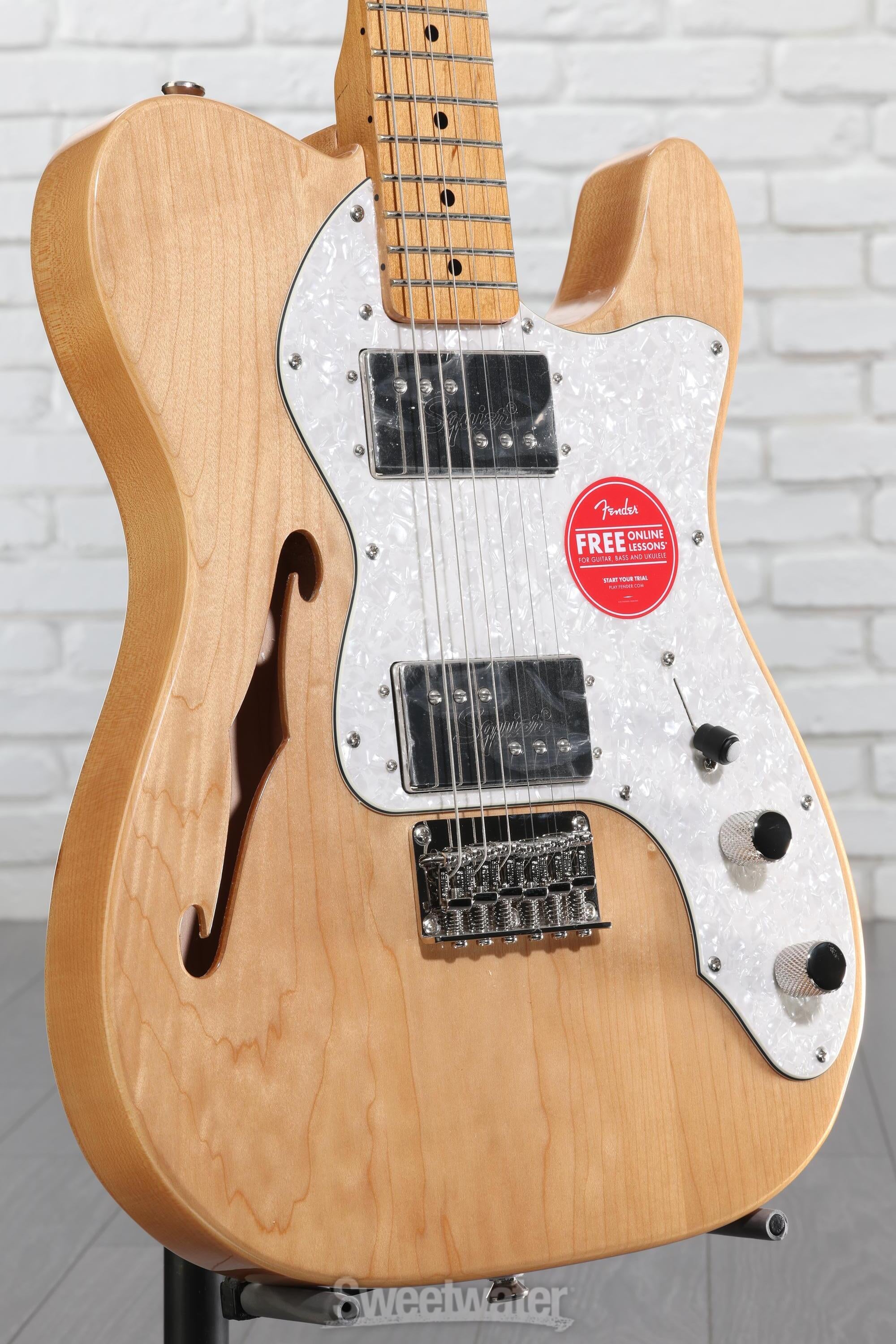 ギター Squier by Fender 70s Telecaster Thinline Amazon.com: Squier Classic Vibe 70s Thinline Telecaster