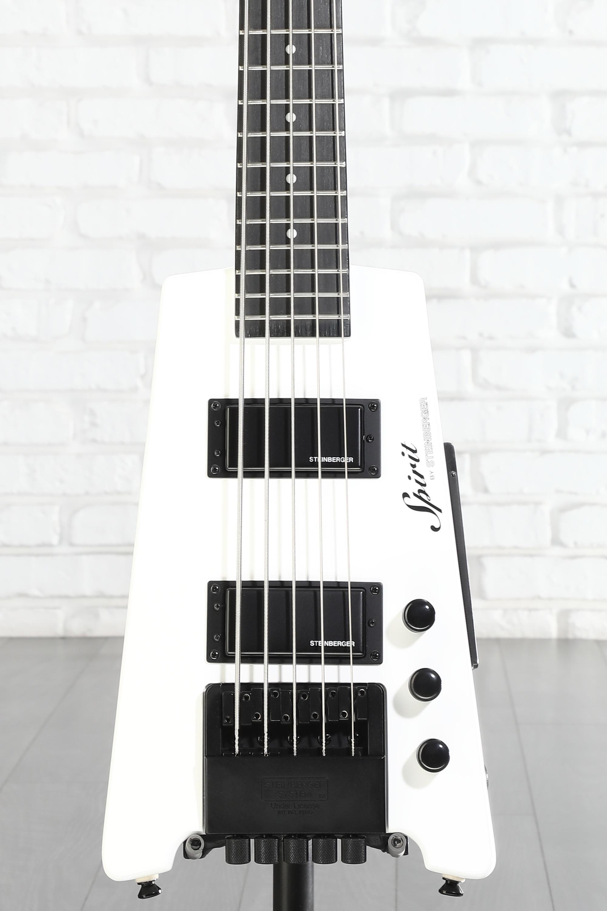 Steinberger Spirit XT-25 5-string Bass Guitar - White | Sweetwater
