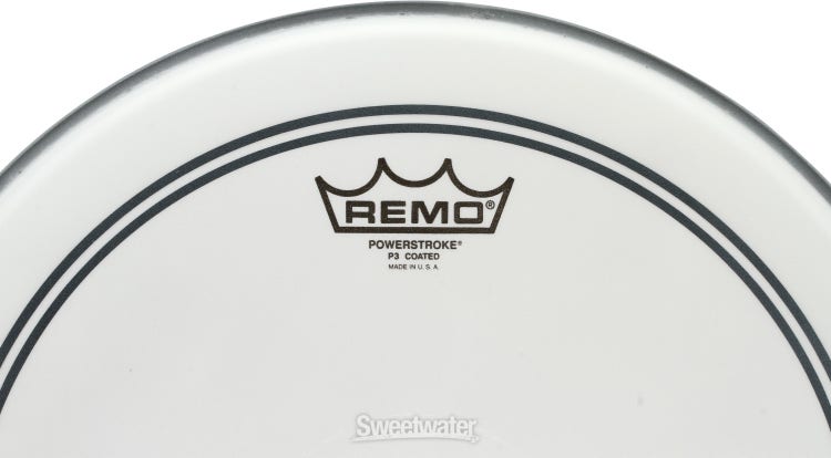 Remo Powerstroke P3 Coated Batter Drumhead with Clear Dot - 14 inches