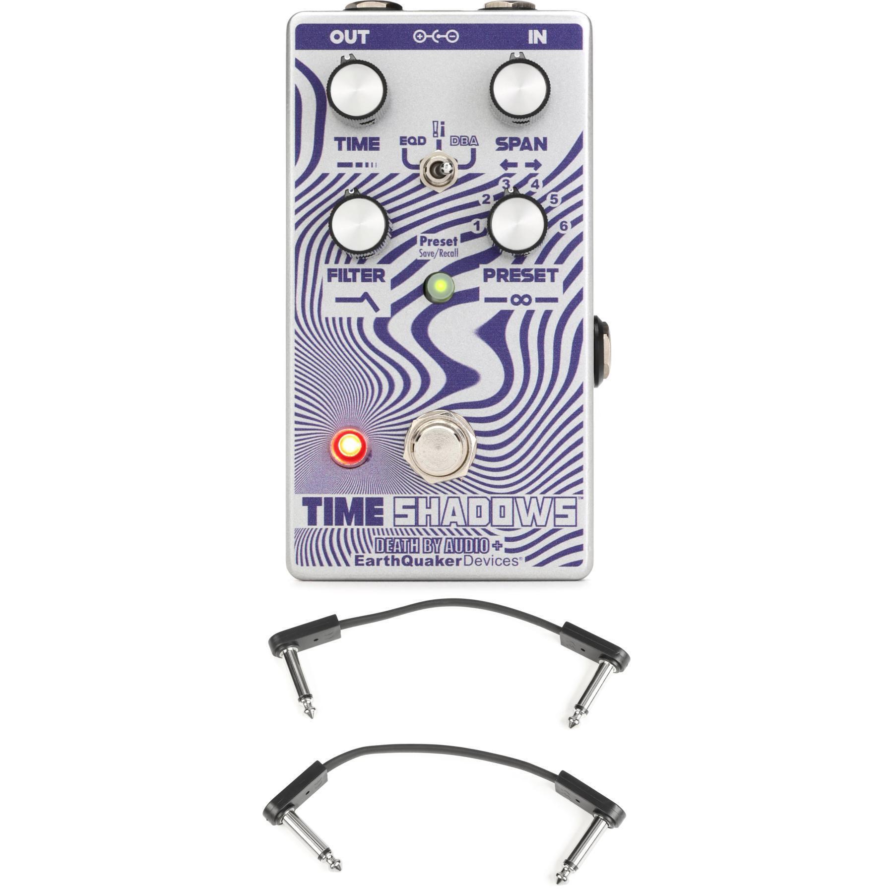 EarthQuaker Devices Time Shadows II Subharmonic Multi-delay Resonator Pedal  with EBS Patch Cables | Sweetwater