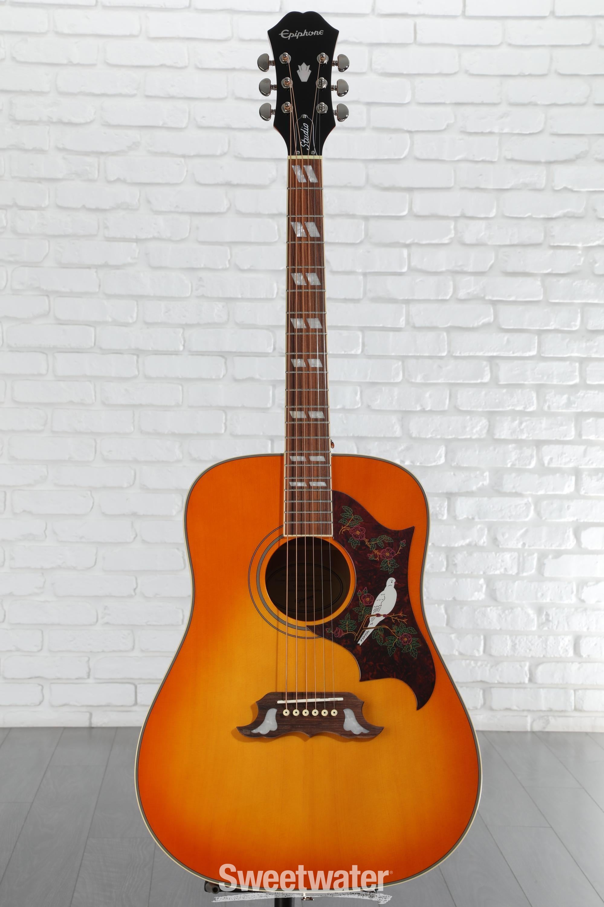 エピフォン Epiphone DOVE PRO / VB Amazon.com: Epiphone Dove Studio Solid Top Acoustic Electric