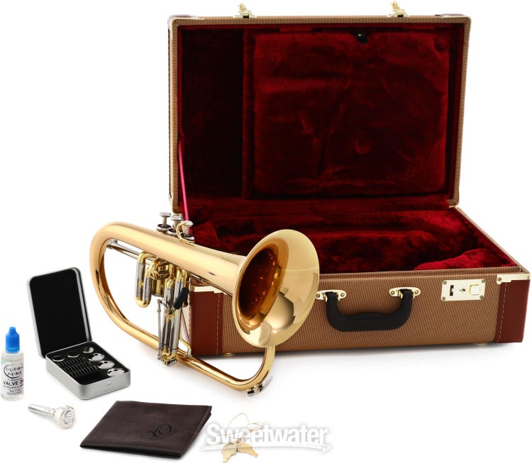 Antique Military Trumpet / Vintage Flu Gel Horn /pocket Trumpet
