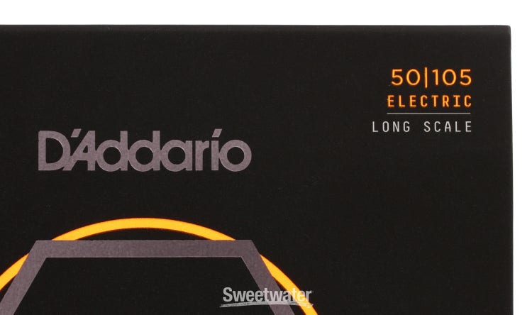 D'Addario NYXL50105 Long Scale Nickel Wound Bass Guitar Strings - .050-.105 Medium