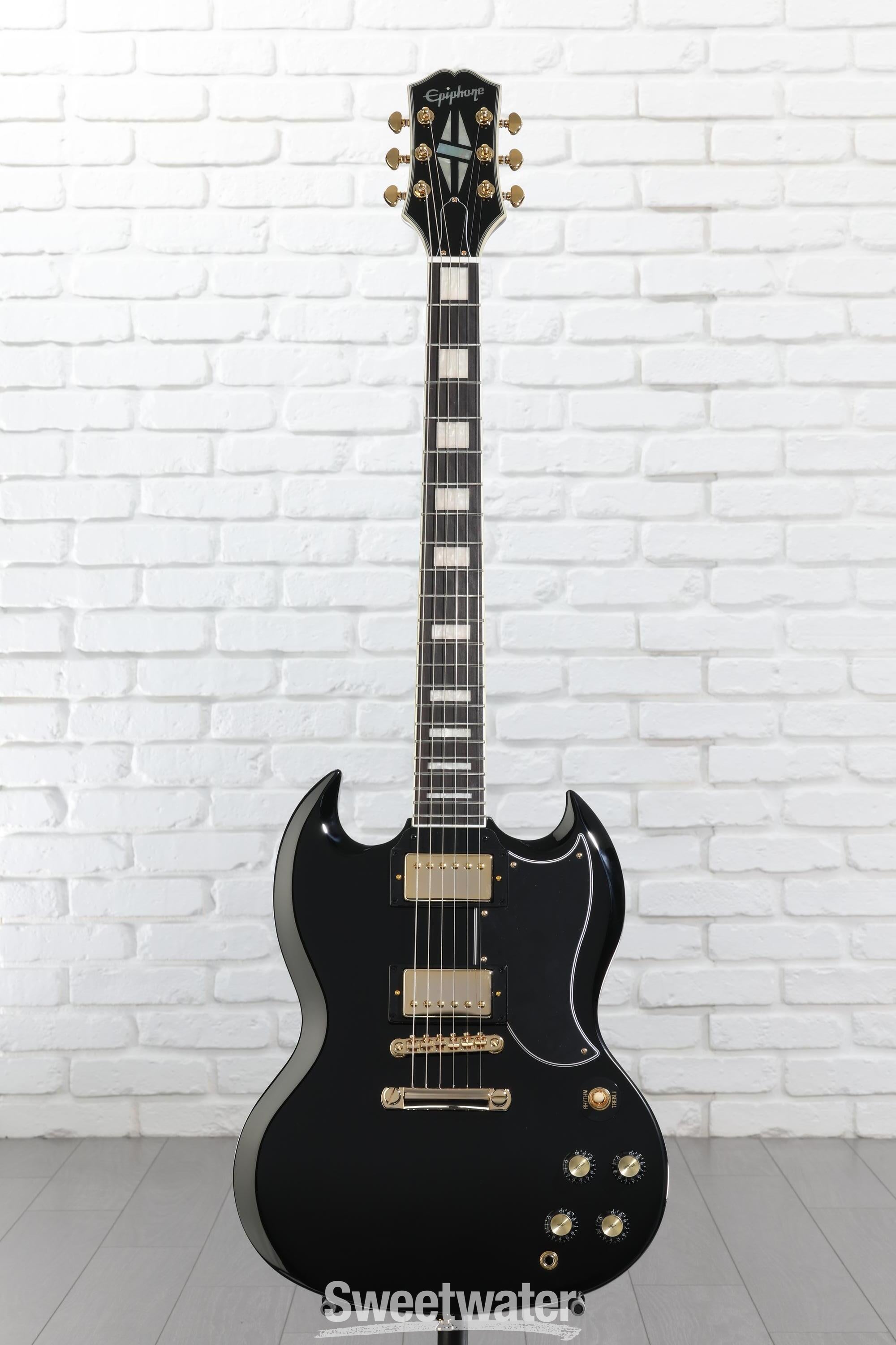 EPIPHONE(エピフォン)3PU SG custom Epiphone SG Custom Electric Guitar - Ebony | Sweetwater
