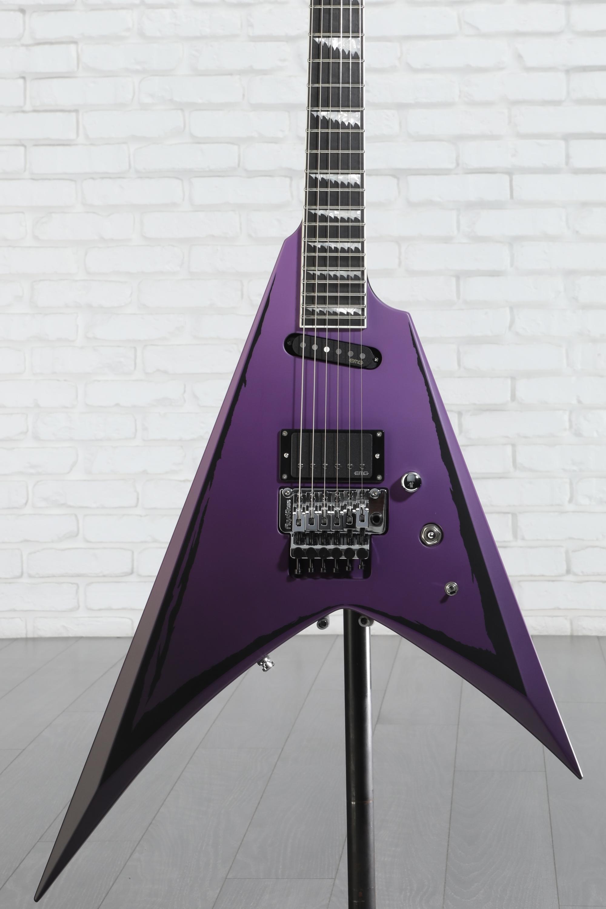 ESP Alexi Ripped Electric Guitar - Purple Fade Satin | Sweetwater