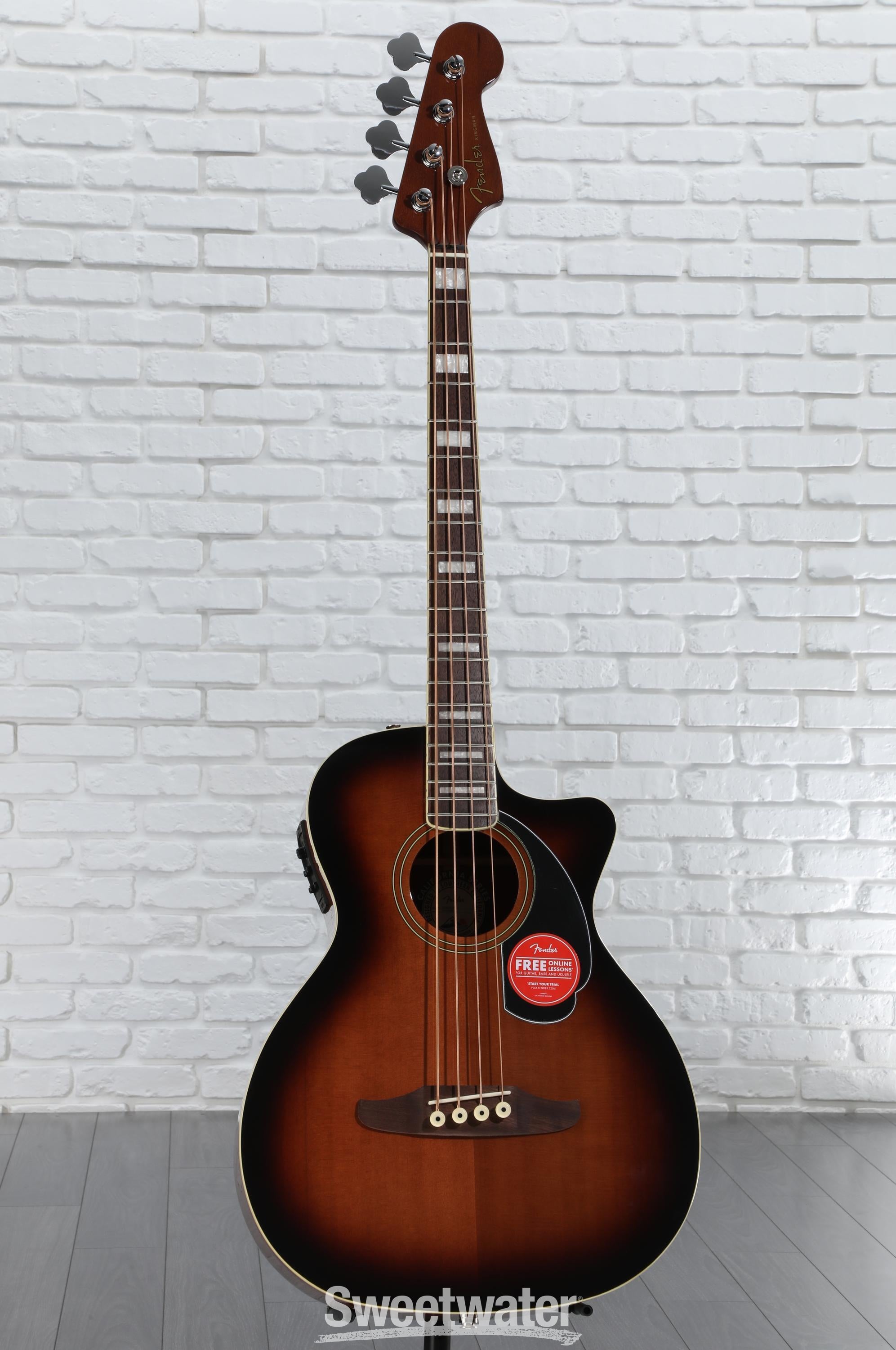Fender Kingman Acoustic-electric Bass - Shaded Edge Burst