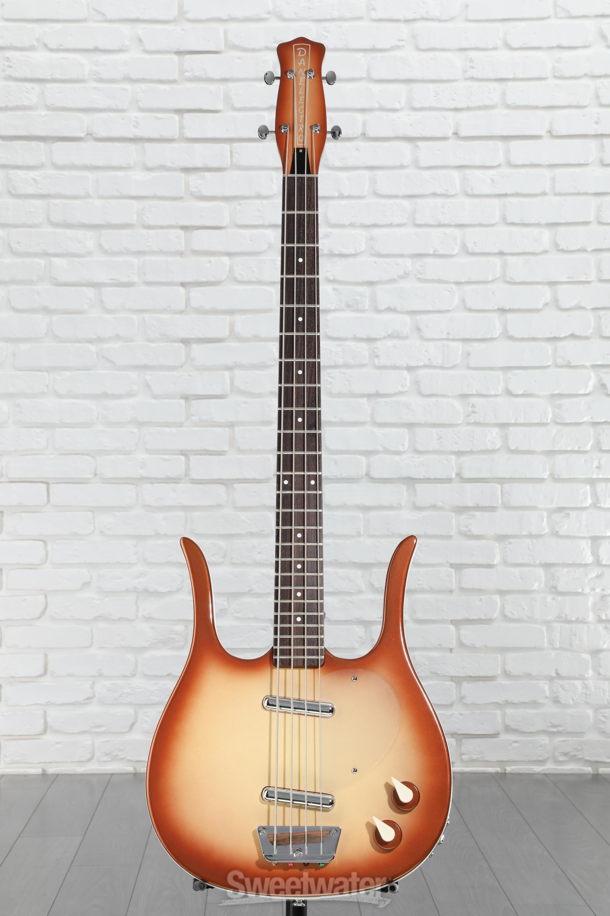 Danelectro Longhorn Bass Guitar - Copper Burst | Sweetwater