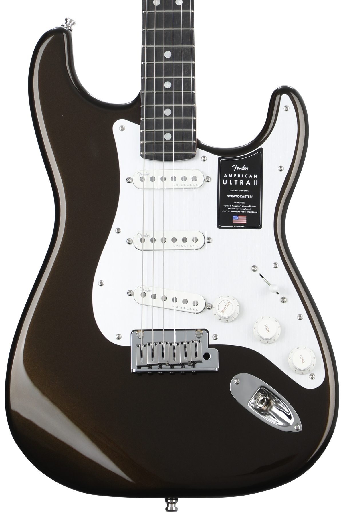 Fender American Ultra II Stratocaster Electric Guitar - Texas Tea