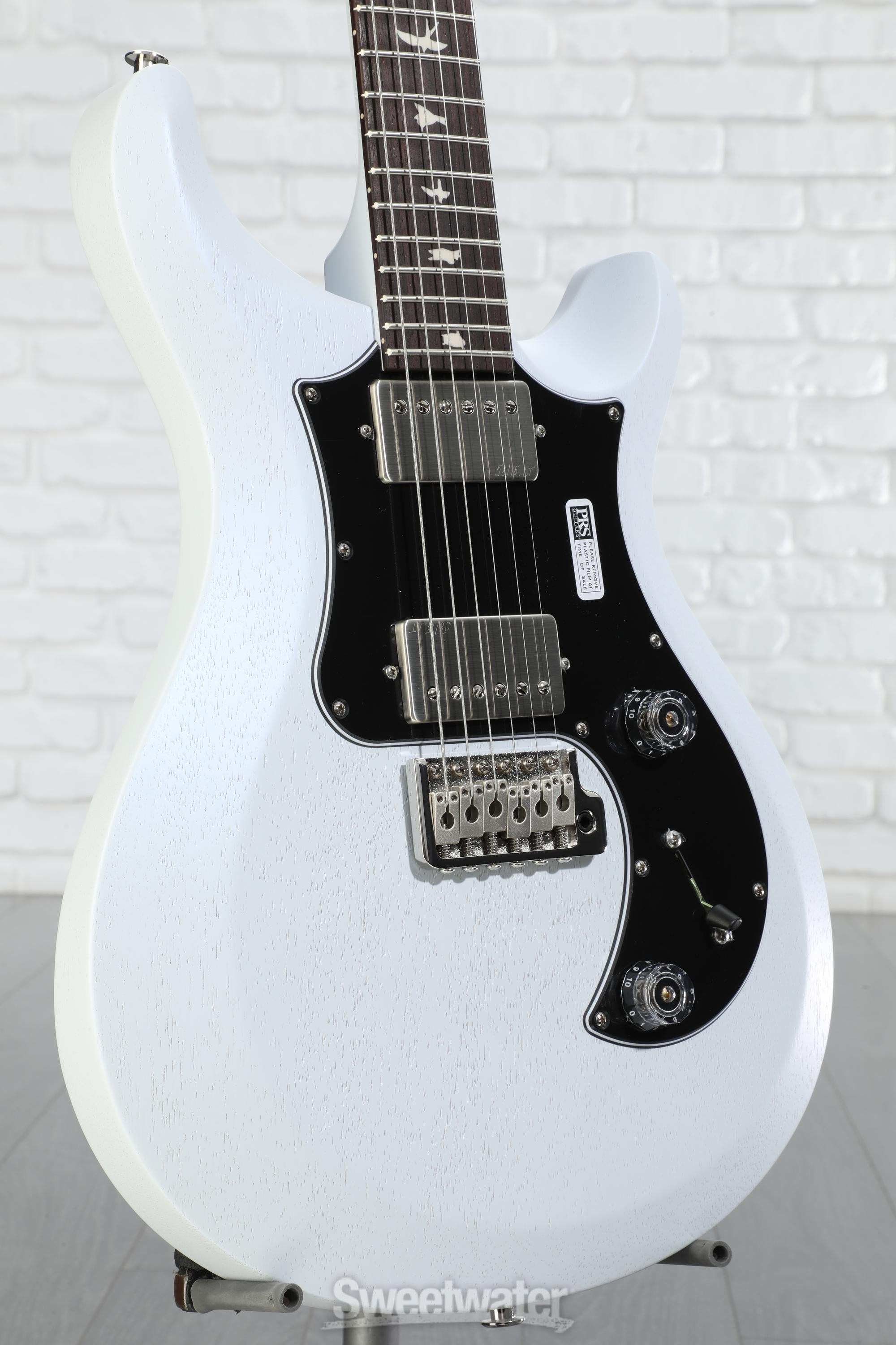 PRS S2 Standard 24 Electric Guitar - Pearl White Satin | Sweetwater